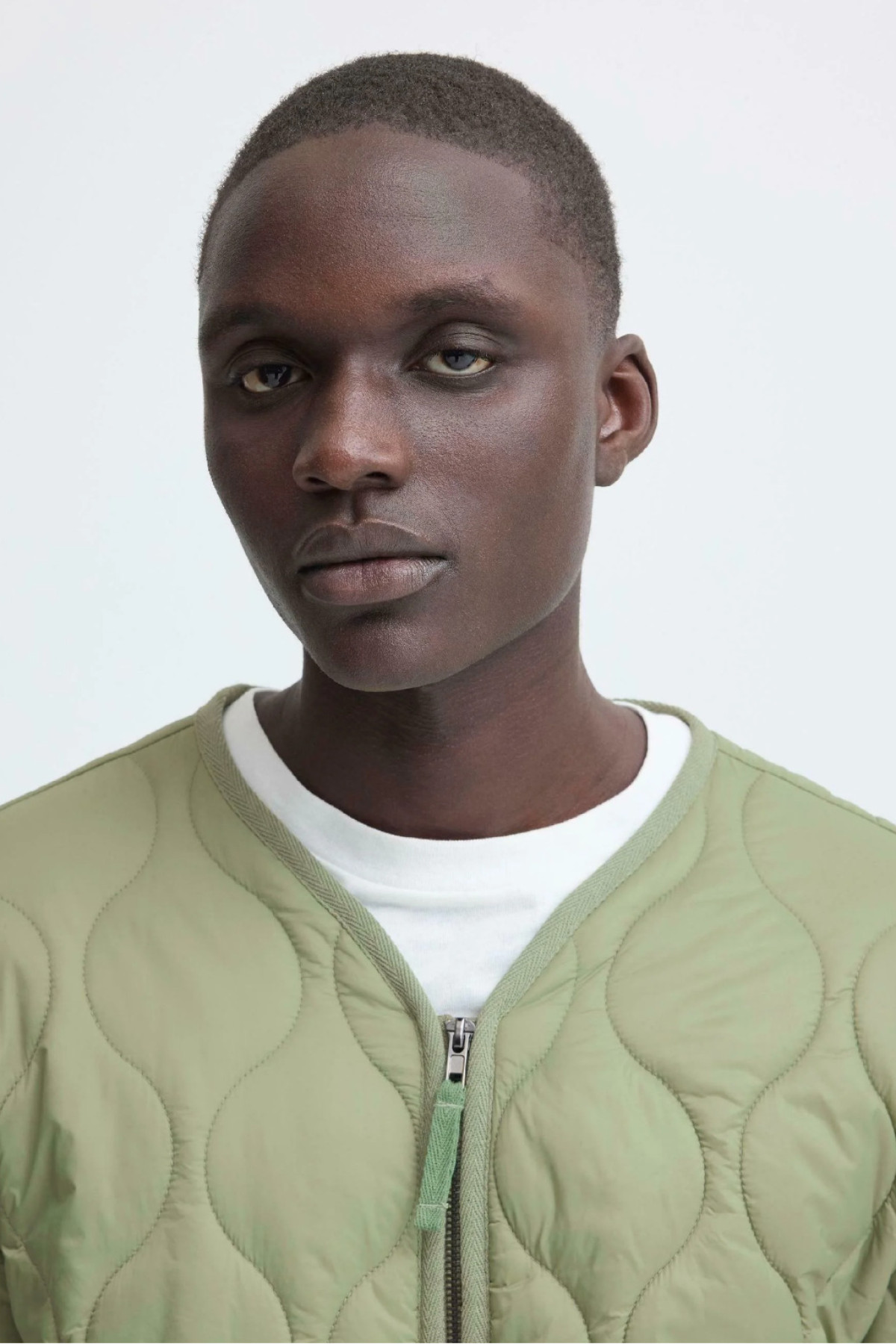 blend veste  matelassée jkt vert amande  (3)