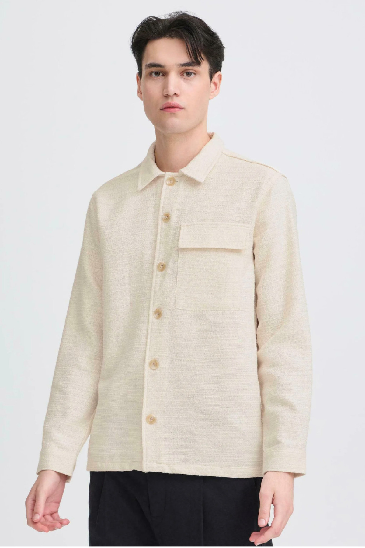 casual friday veste matt structured blanc cassé (1)