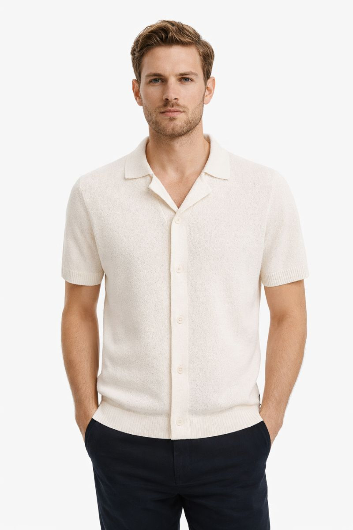 casual friday polo beige lindholm  (1)