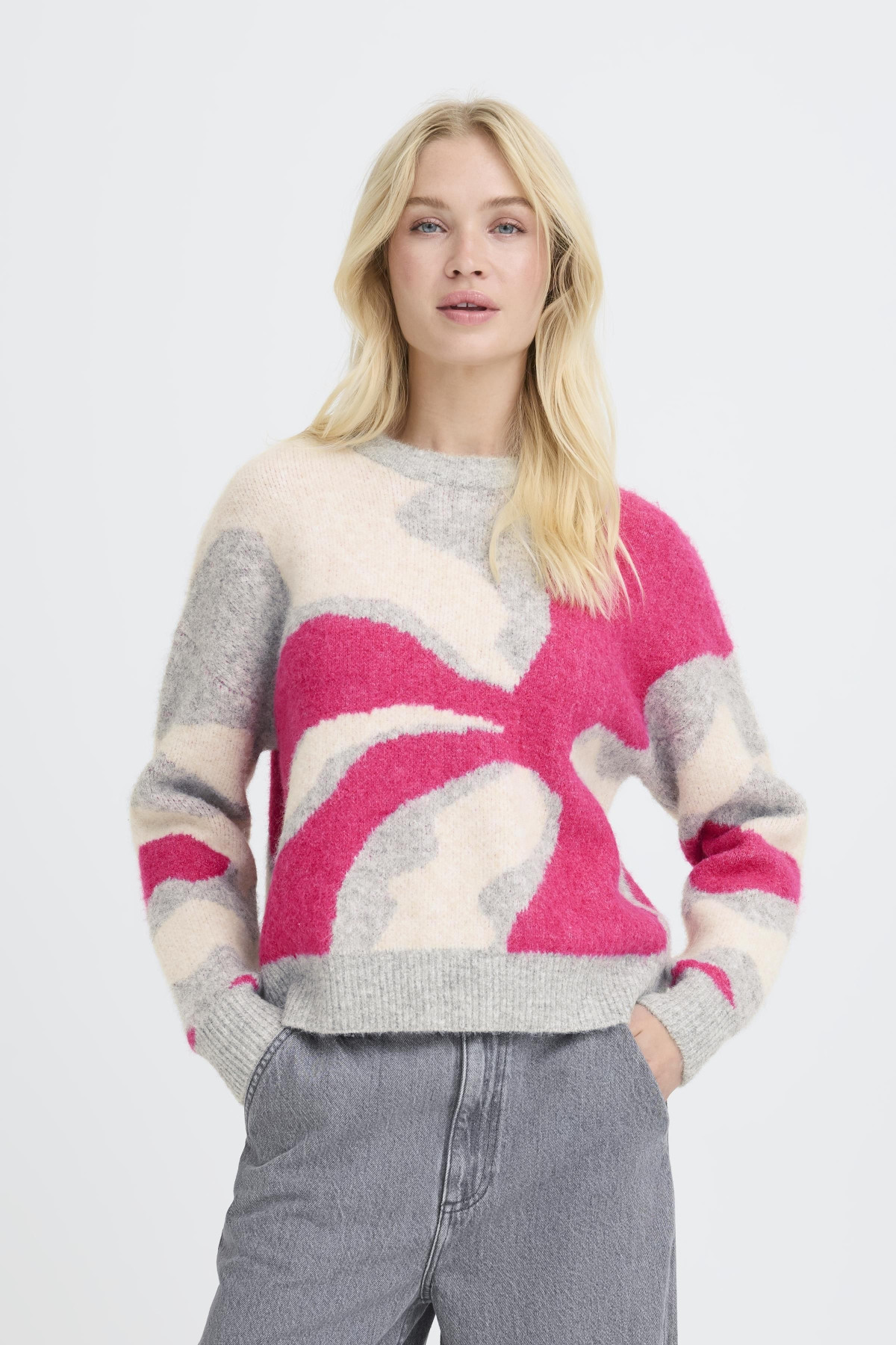 BYOMEA ABSTRACT JUMPER 20818585 ABSTRACT PHLOX PINK (2)