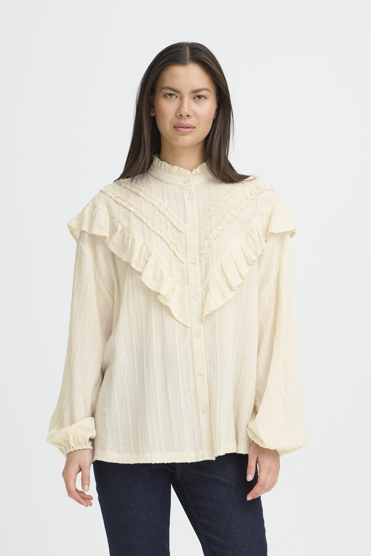 IHLAVOLI BLOUSE À VOLANTS 20125127 (1)