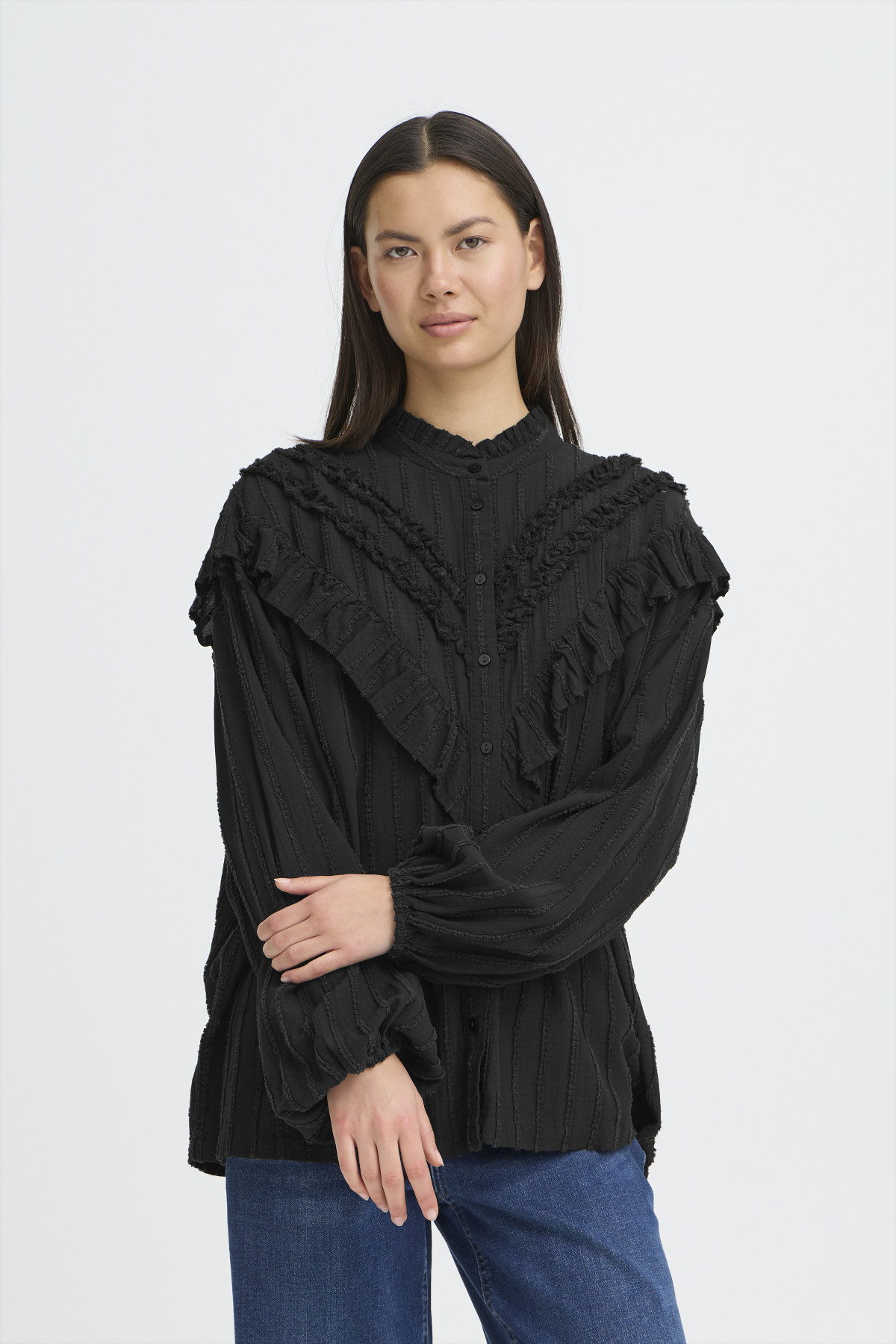 IHLAVOLI BLOUSE À VOLANTS 20125127 (1)