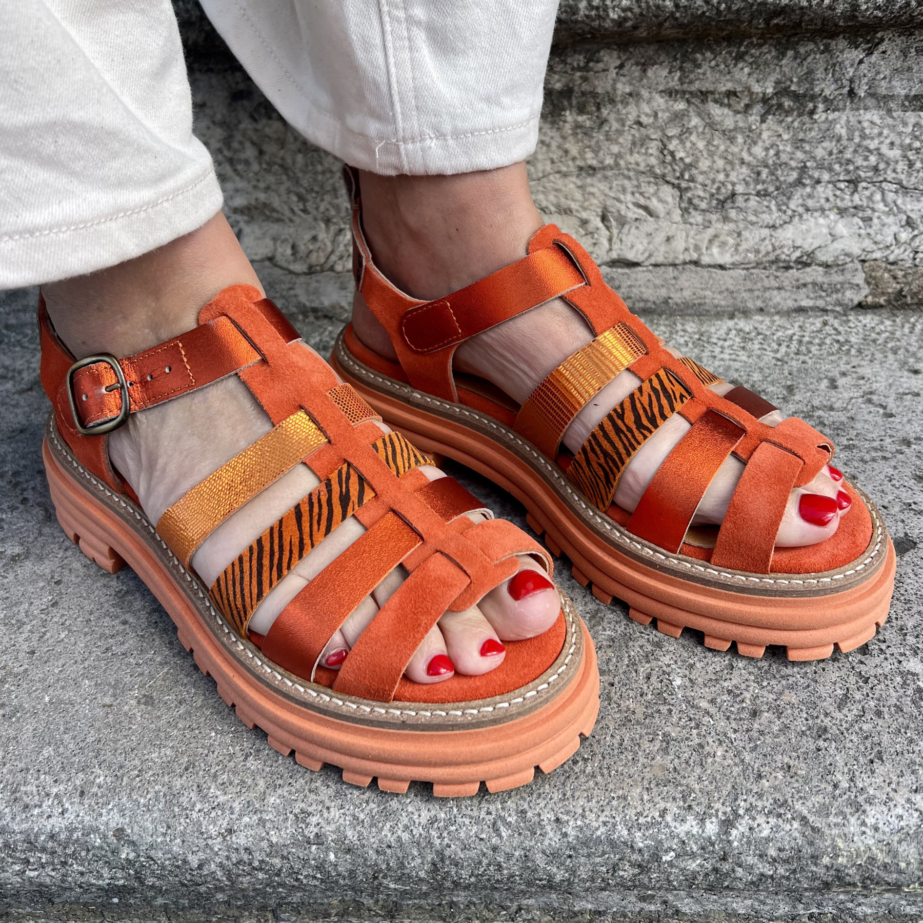 sandales MINKA karina orange (3)