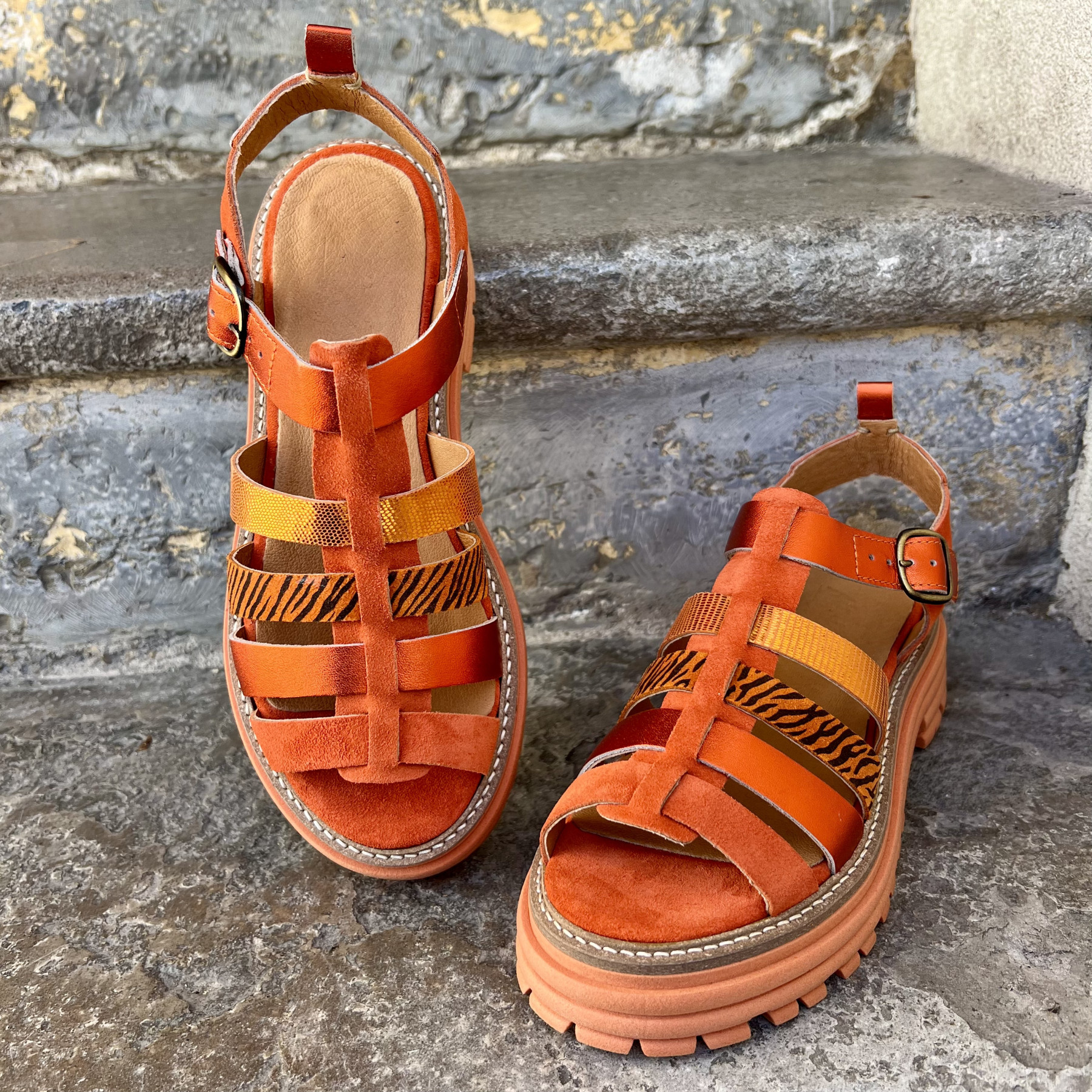 sandales MINKA karina orange (4)