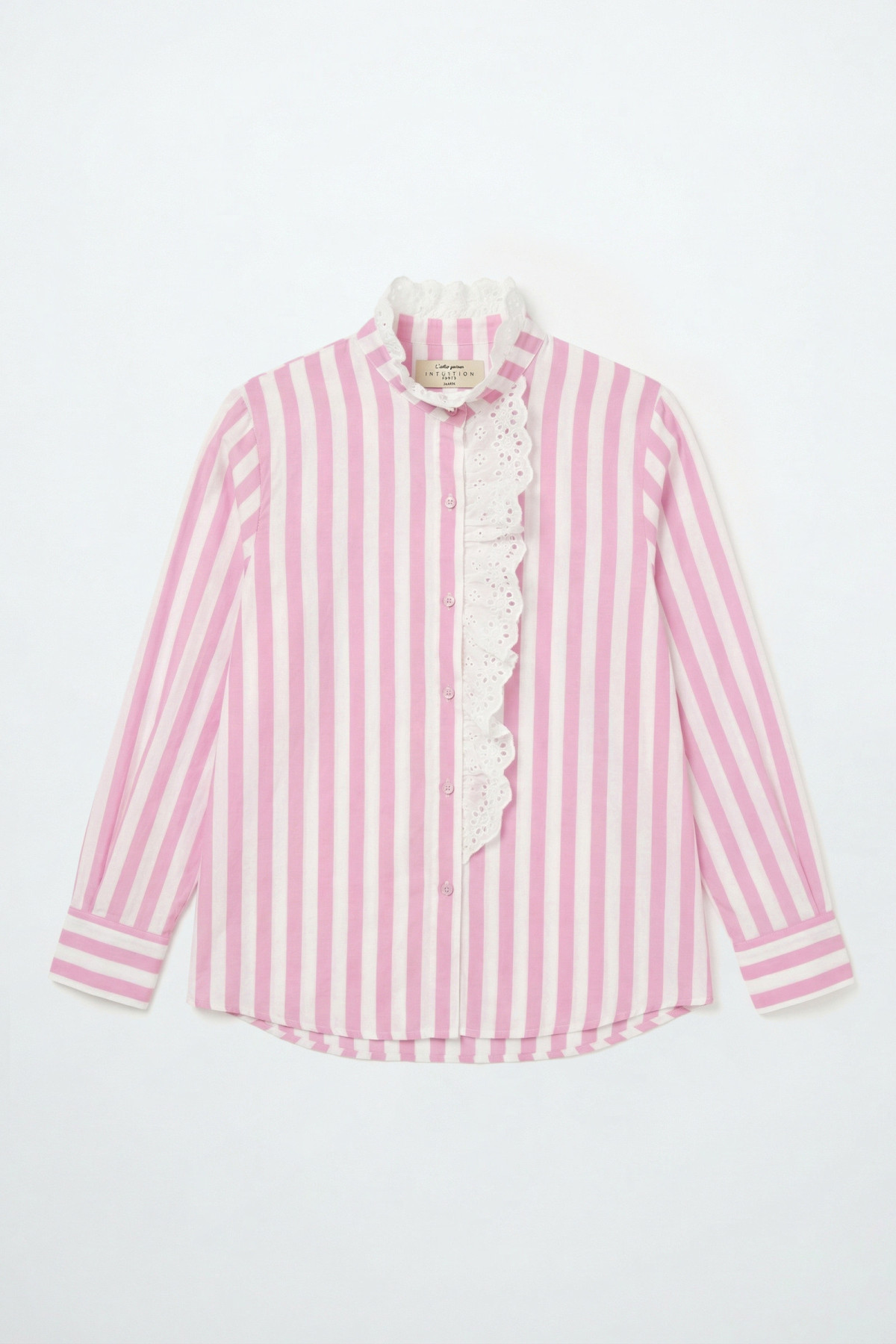 chummy chemise lisa rayé avec col dentelle 512 (2)