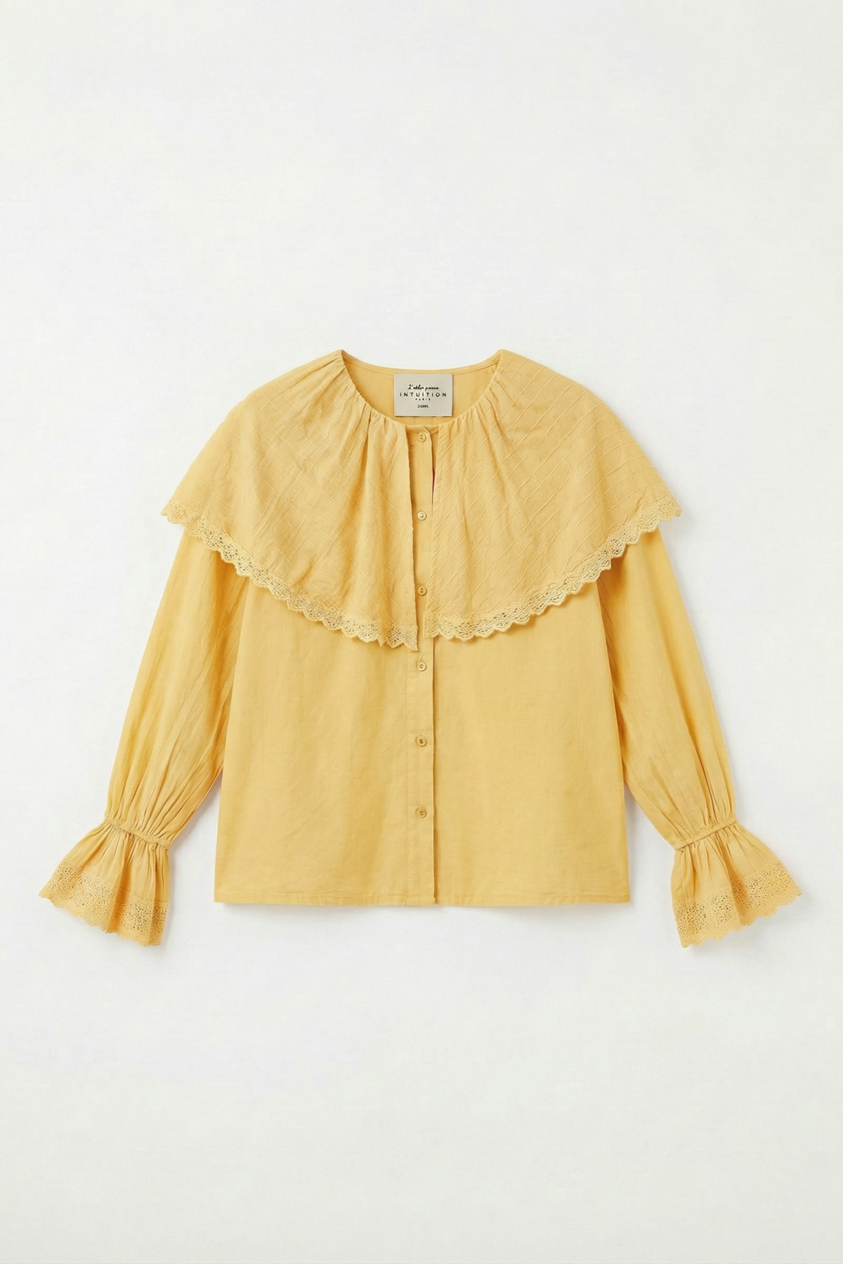 chummy chemise livia jaune col volant 161 (1)