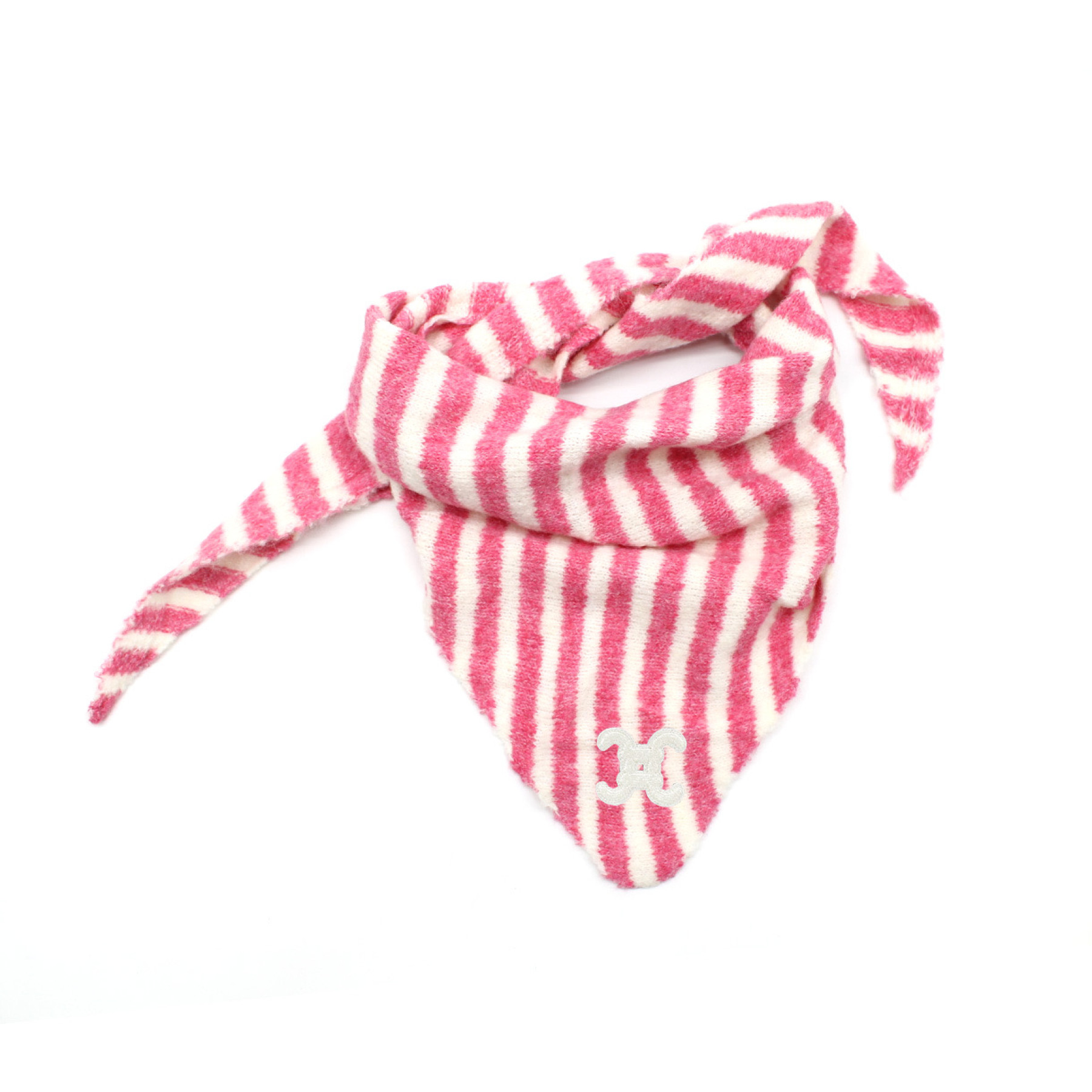chummy foulard célina rayé rose et blanc (1)