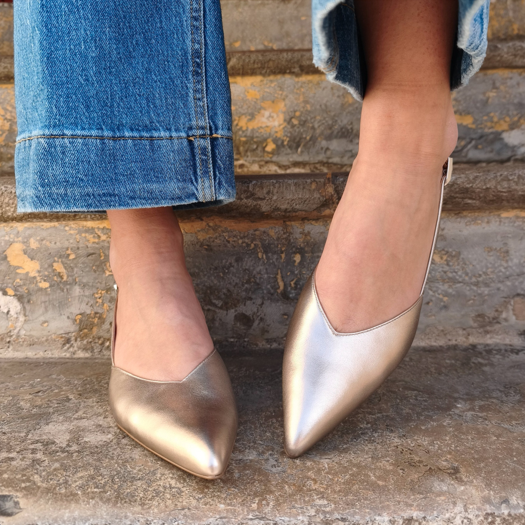 escarpin hogl lightbro  dorée 104611-7800 (4)