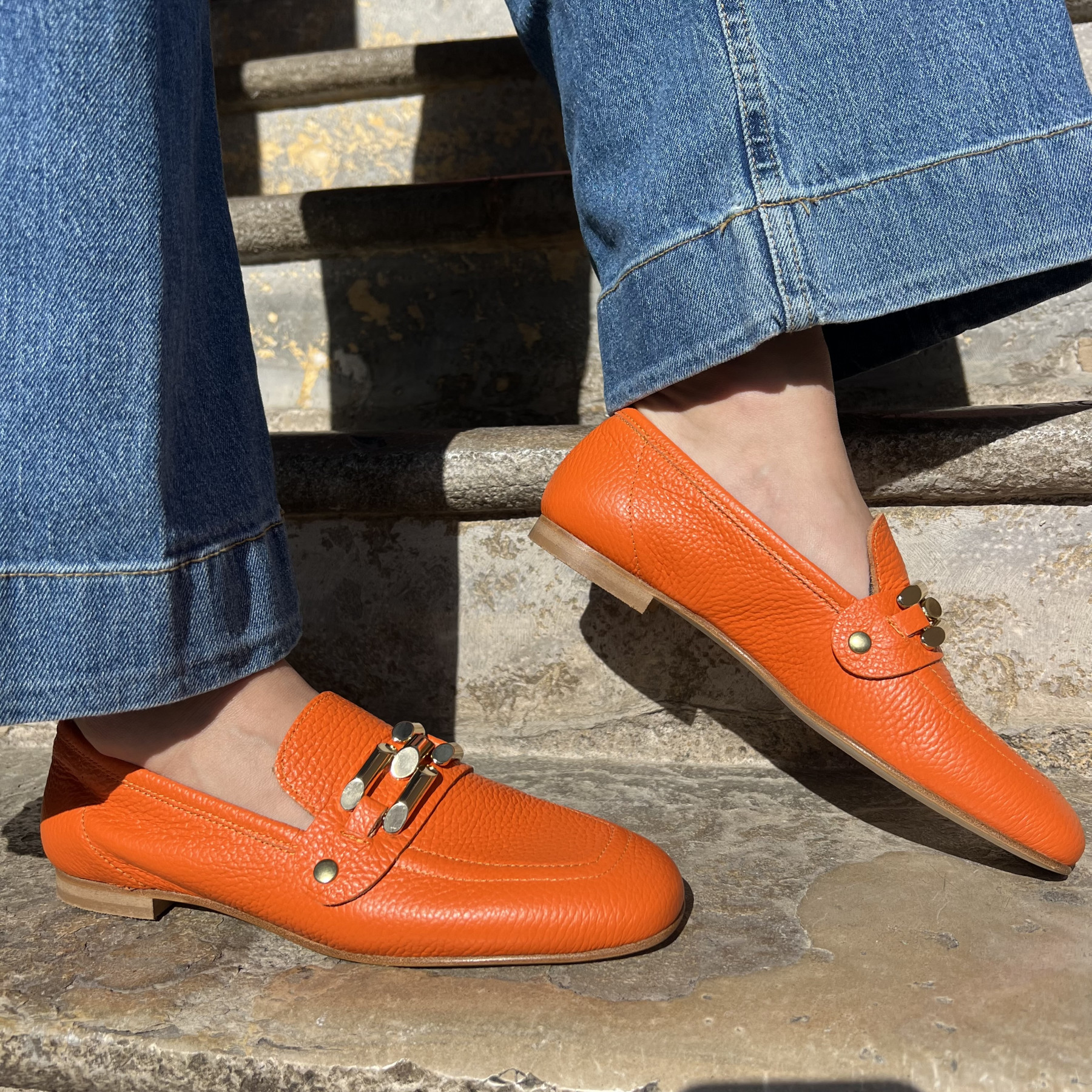 PAOYAMA MOCASSINS MINA ARANCIO (2)