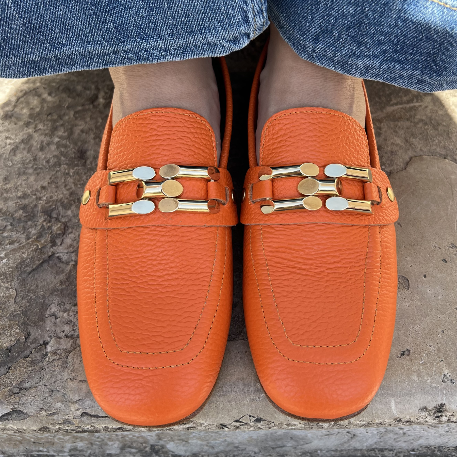 PAOYAMA MOCASSINS MINA ARANCIO (3)