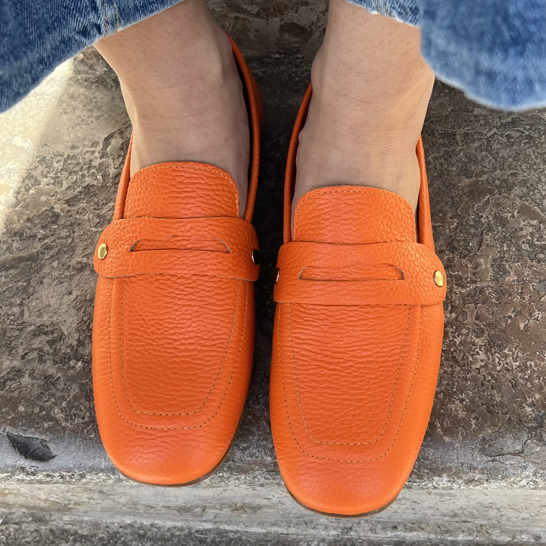 PAOYAMA MOCASSINS MINA ARANCIO (4)