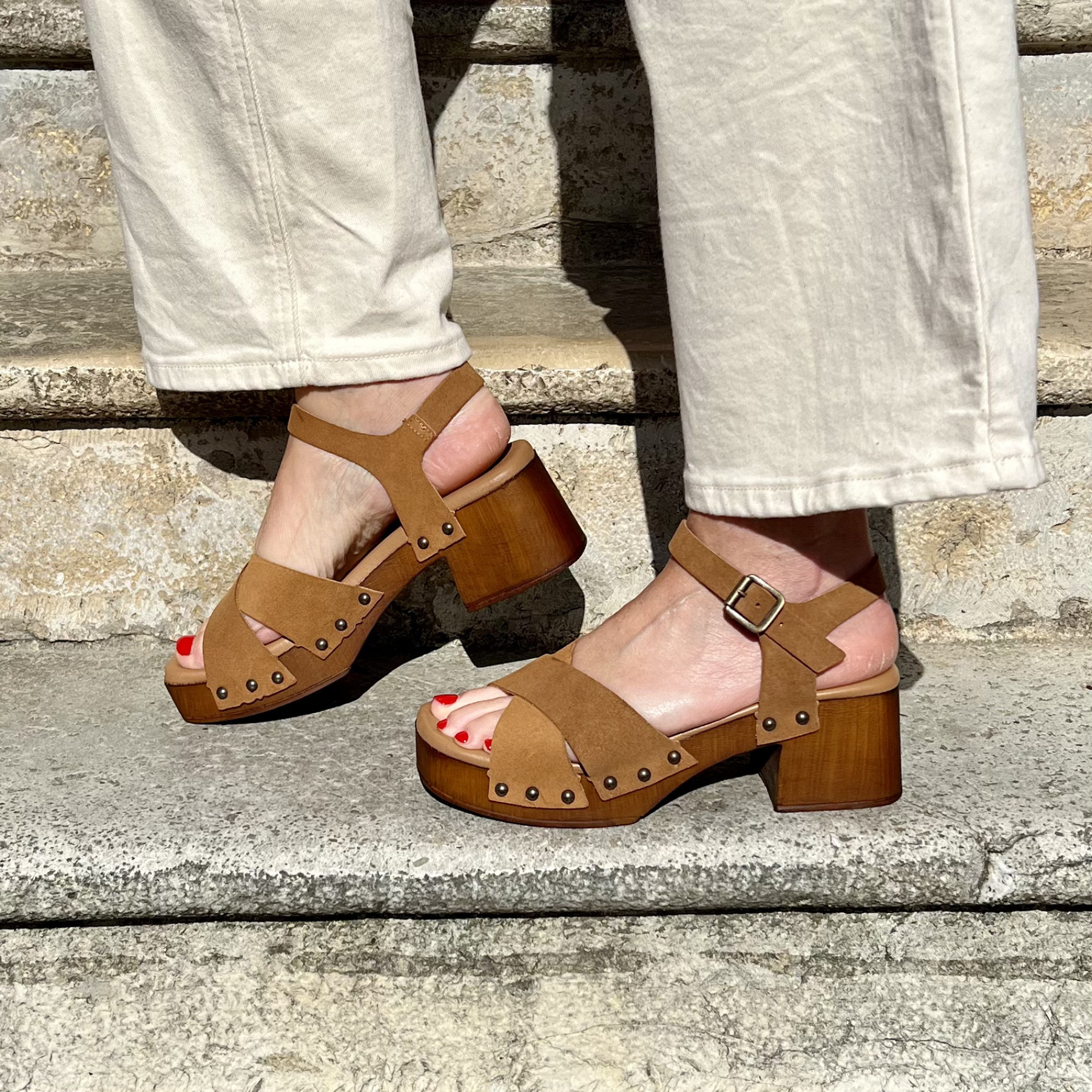 SEMERDJIAN SANDALES A TALONS MICOL CROSTA COGNAC (2)