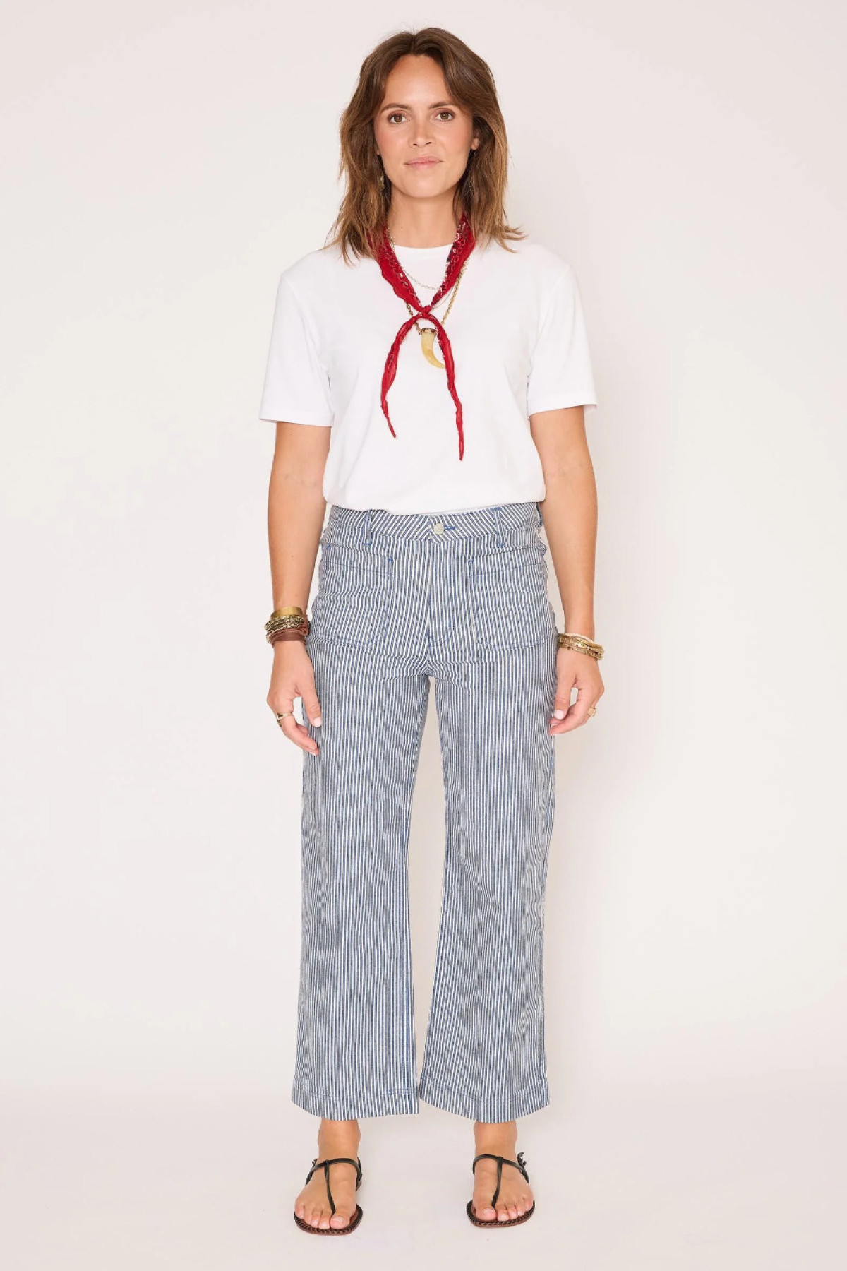 Jean - THE FRIDA PORTOFINO STRIPES-BLUE (1)