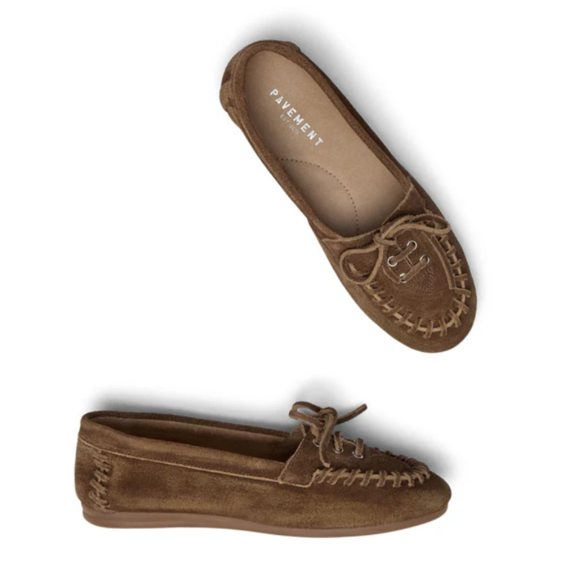 PAVEMENT MOCASSIN ZAKIA BROWN SUEDE (4)