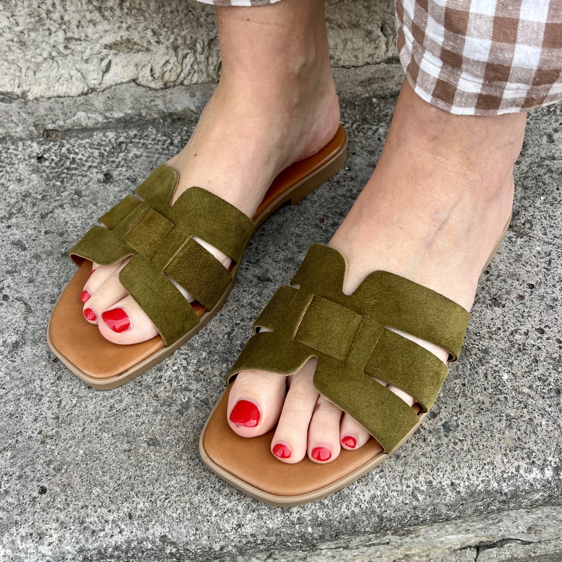 DONNA LUCCA SANDALES 201 OLIVA (2)