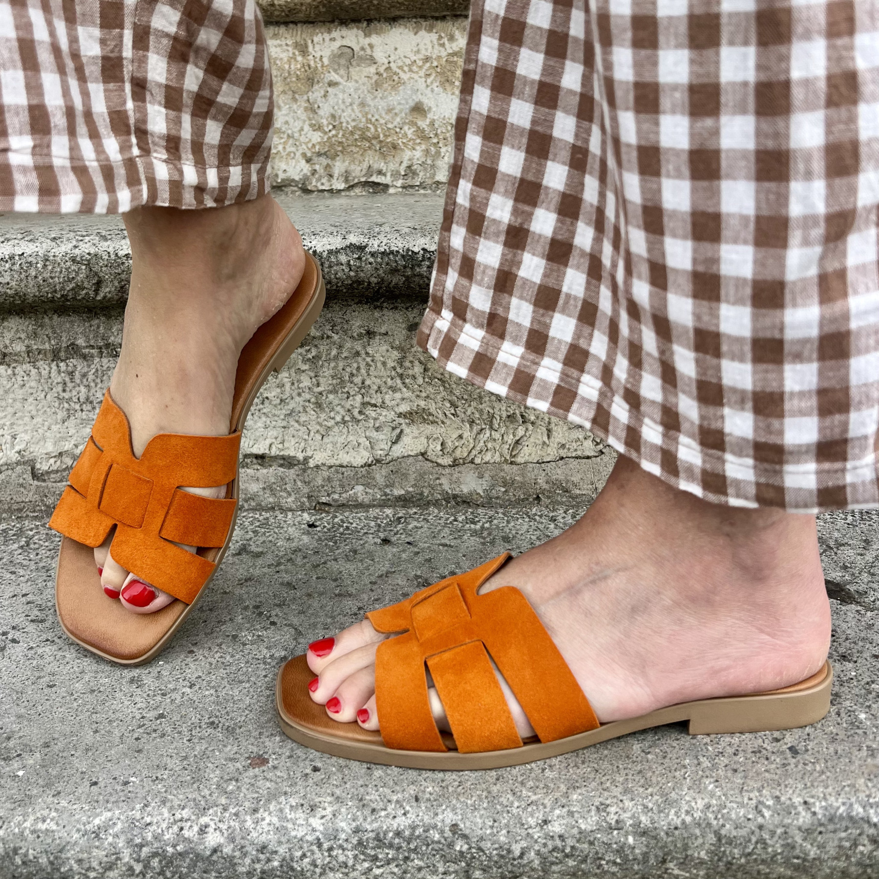 DONNA LUCCA SANDALES 201 ARANCIO (1)