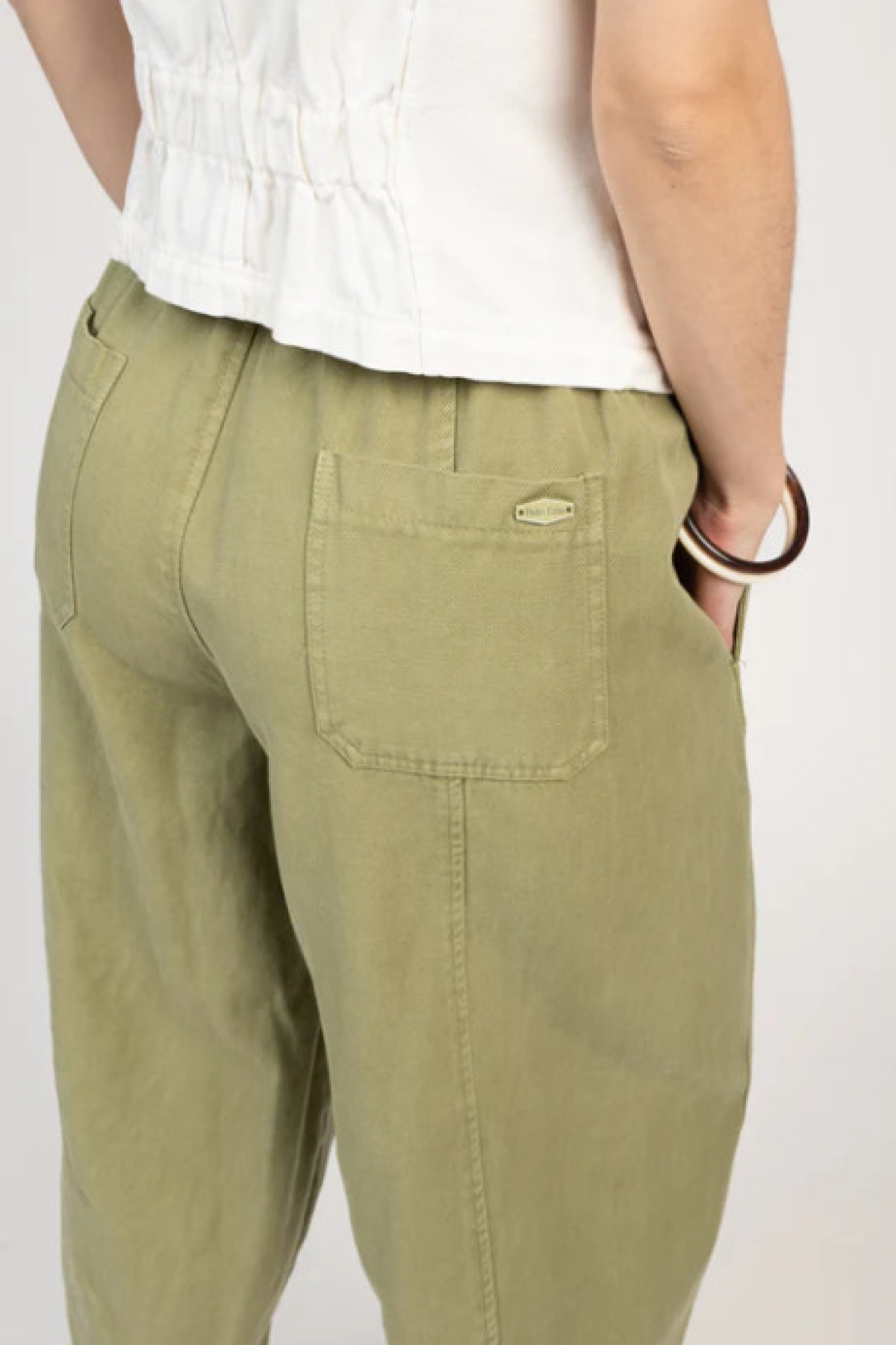 PAKO LITTO PANTALON BALLON 7/8ÈME ÉLÉONORE VERT (2)