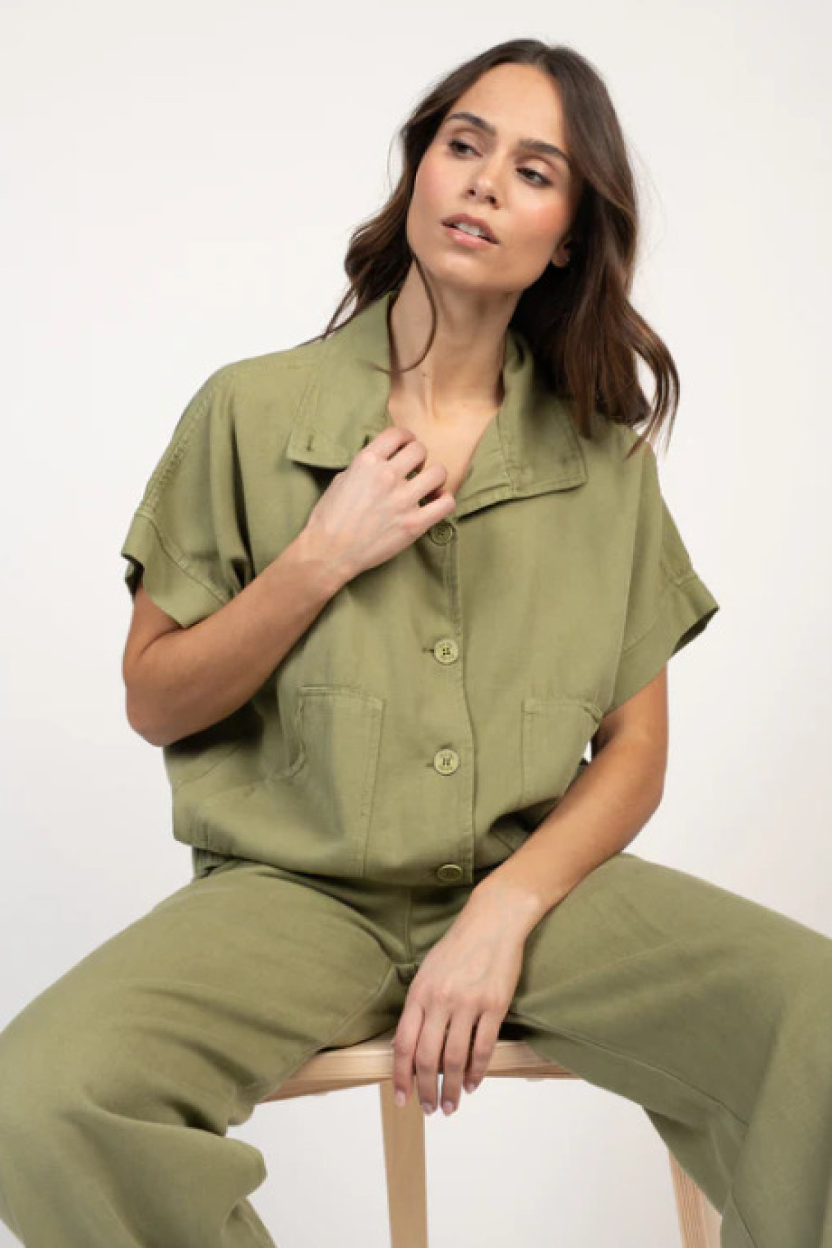 PAKO LITTO VESTE SANS MANCHES ELLIOT VERT (3)