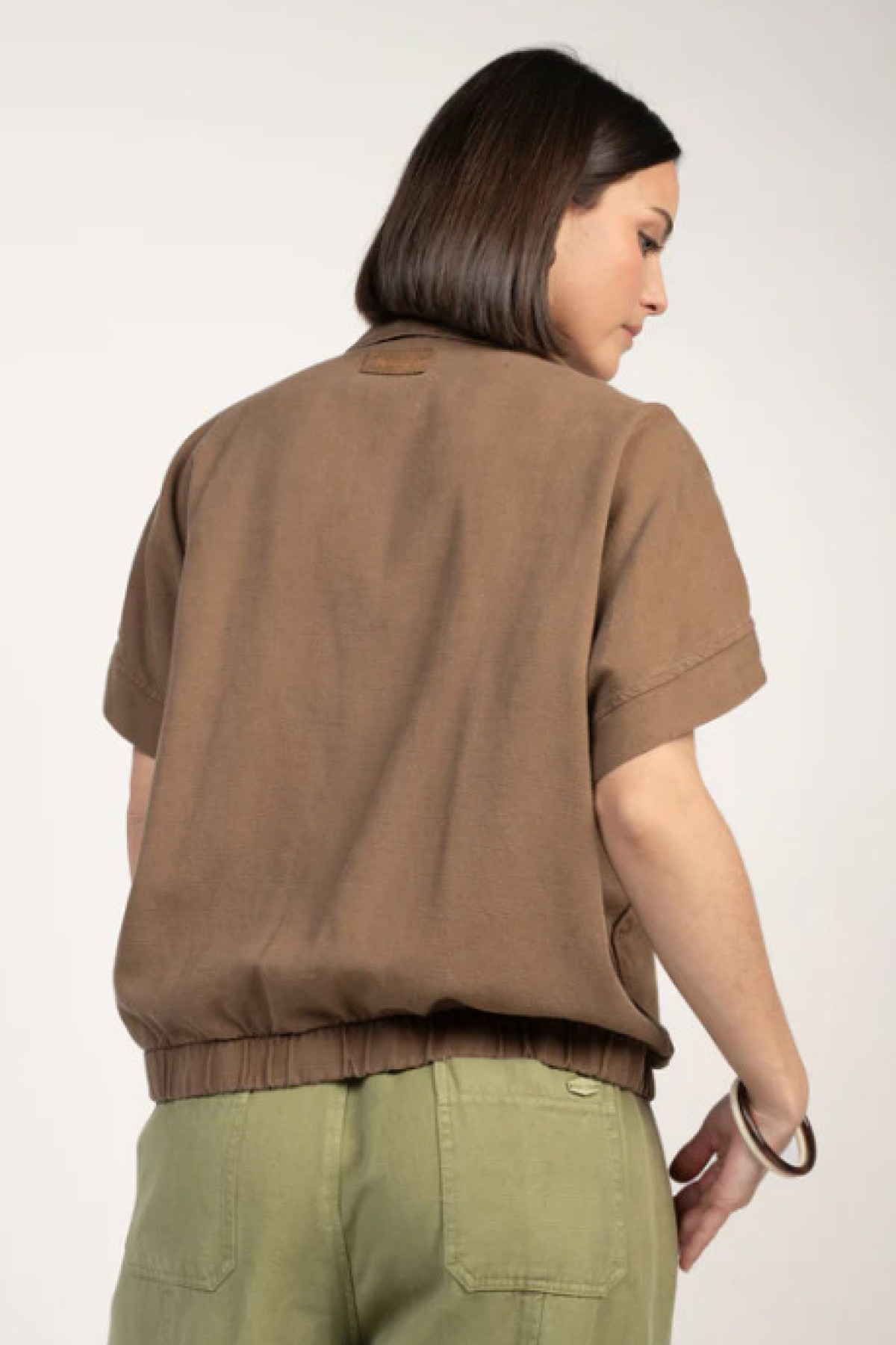 PAKO LITTO VESTE SANS MANCHES ELLIOT MARRON (2)