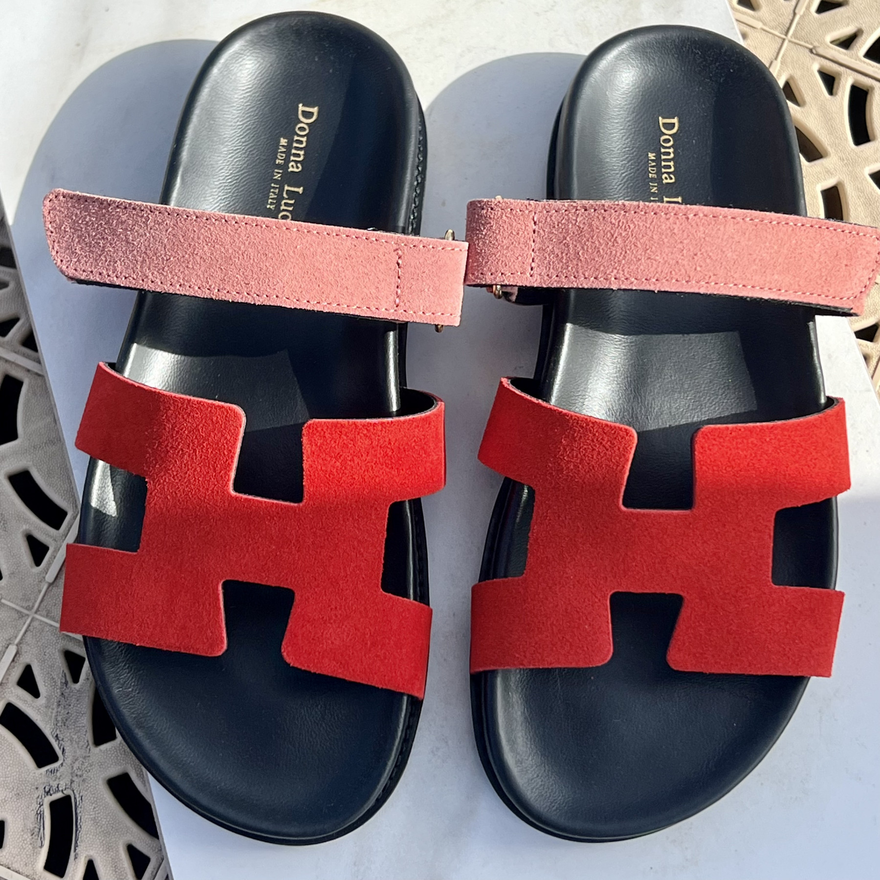 DONNA LUCCA SANDALES ROUGE/SALMON 1822 (2)