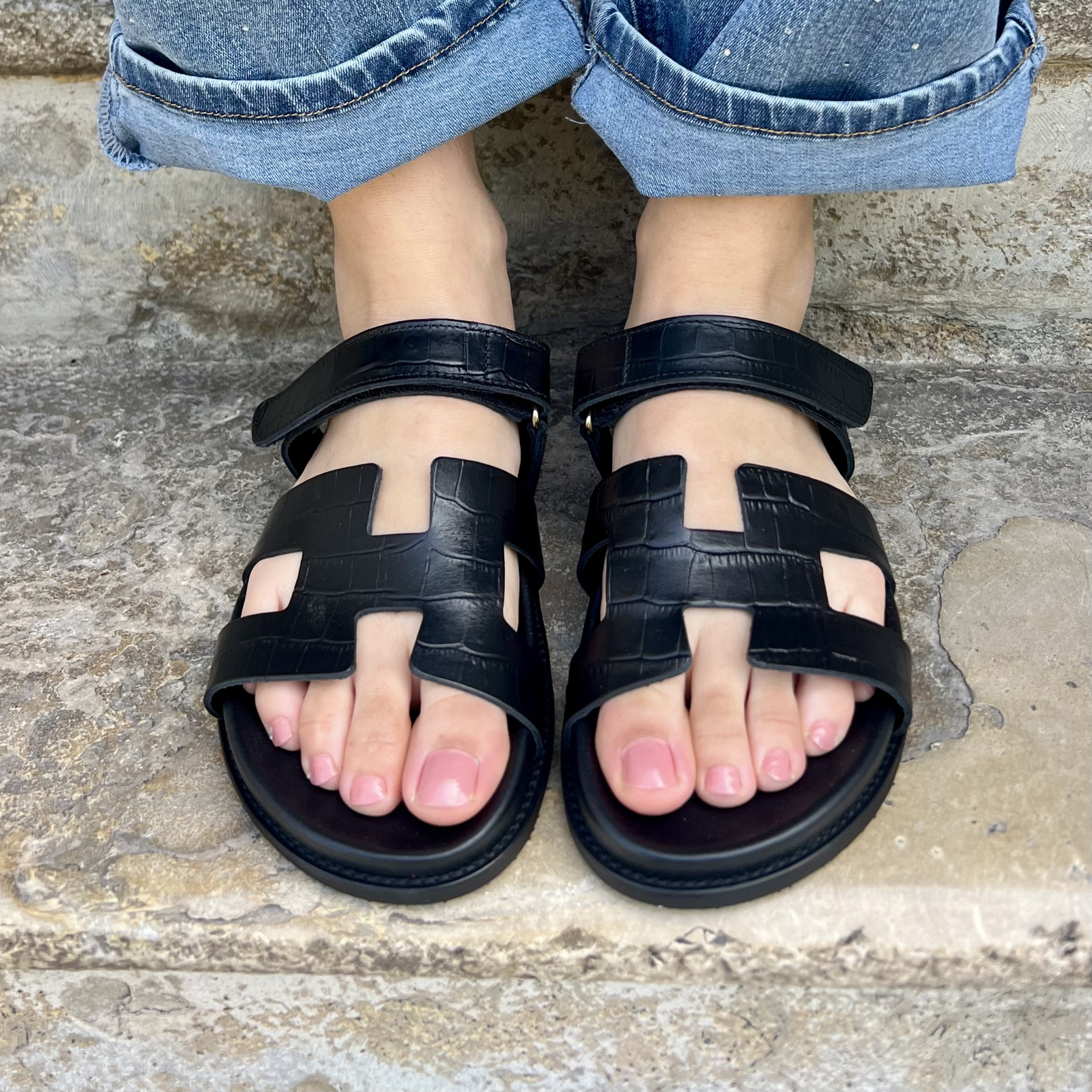 DONNA LUCCA SANDALES COCCO NOIR 1822 (5)
