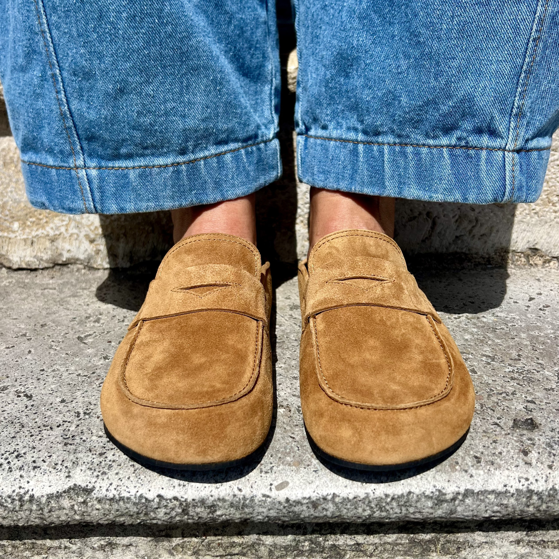 MULES HOGL CAMEL SUEDINE 0842  (5)