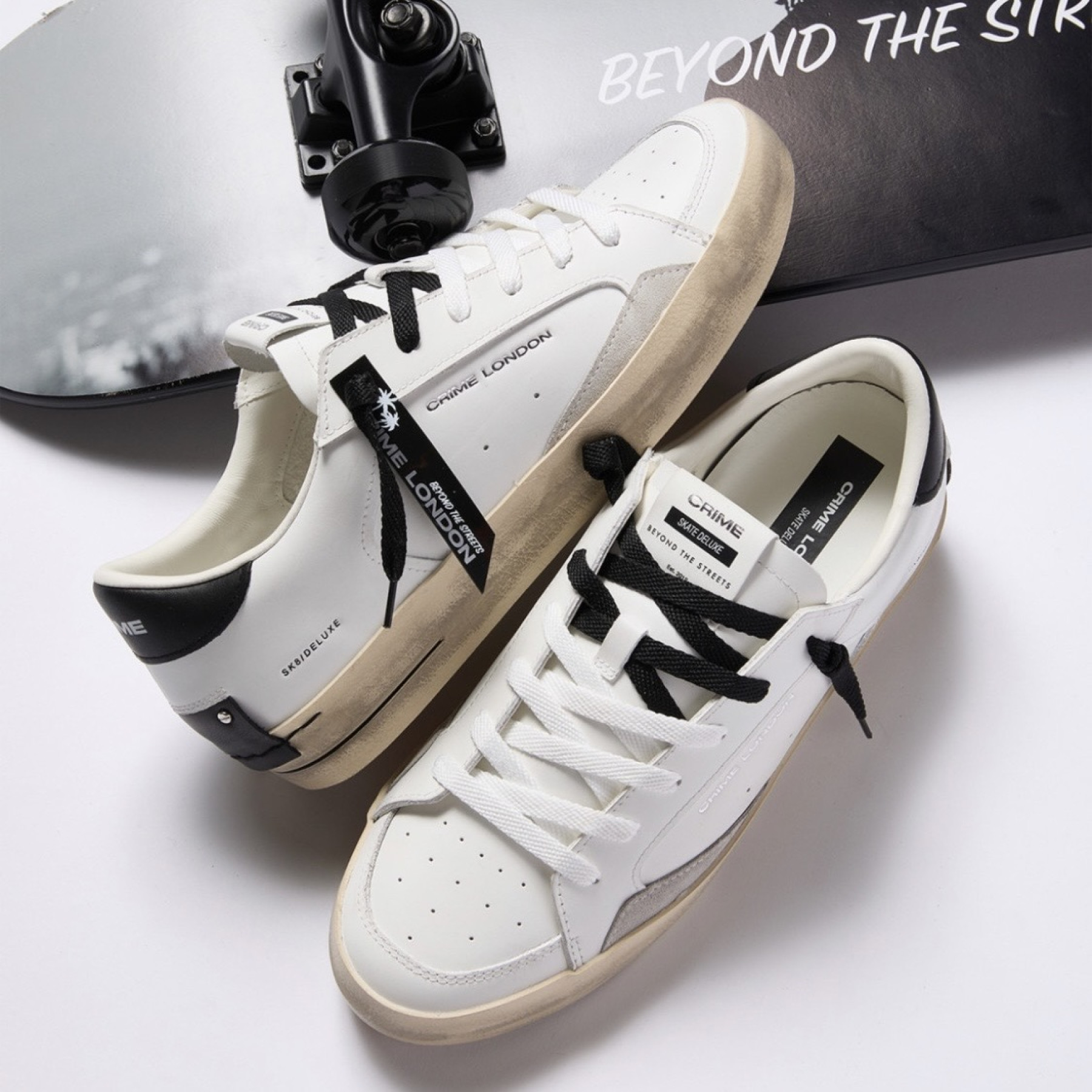 crime london basket sk8 deluxe tout blanc (5)