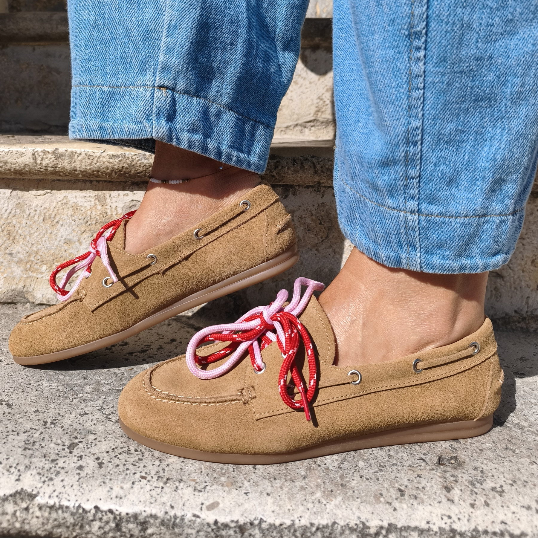 pavement mocassin pamarin lace taupe  (3)
