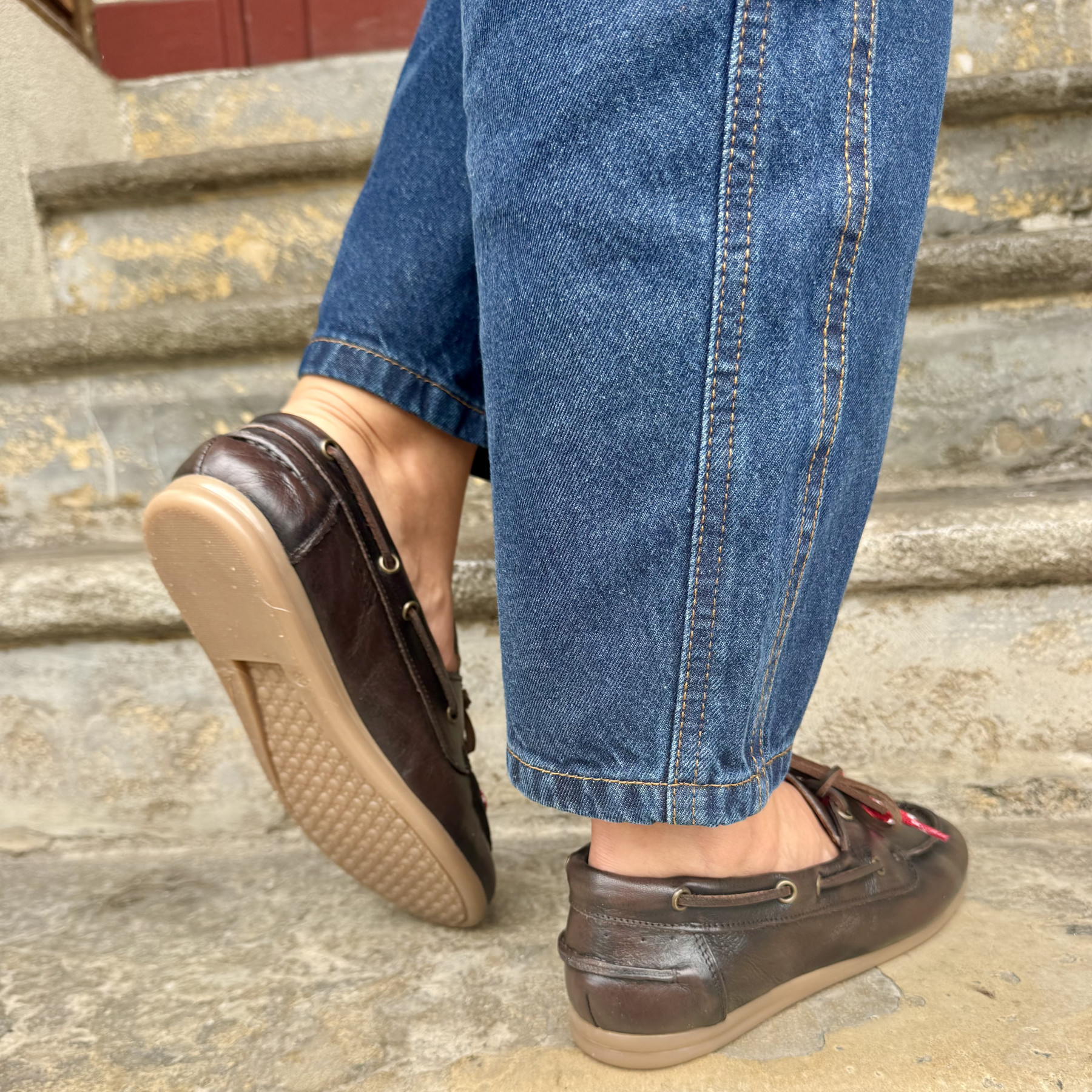 semerdjian mocassin  napoli cuir  vachette marron  (4)