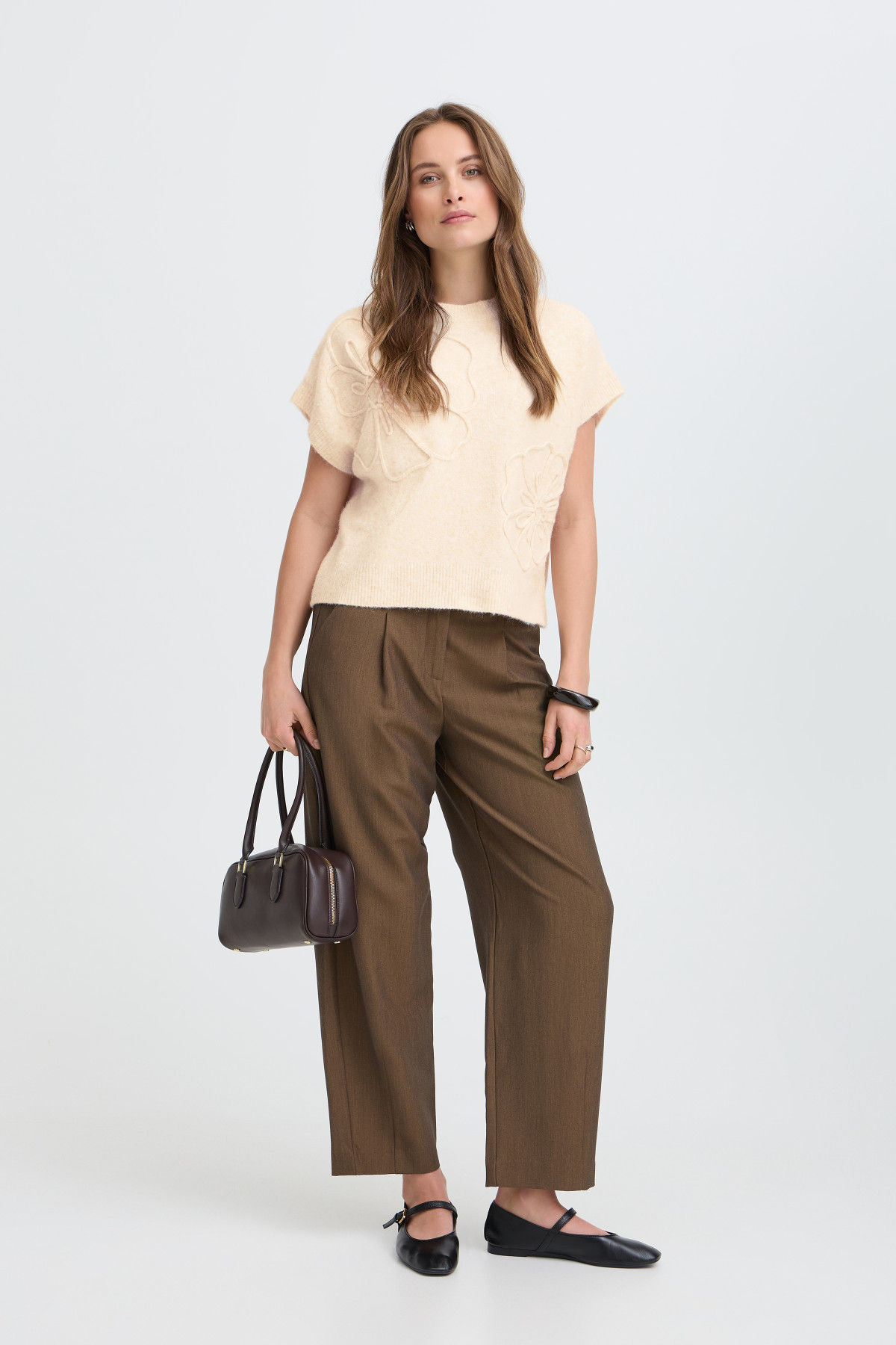 Pull byoung omea sans manches 9137 beige  (3)