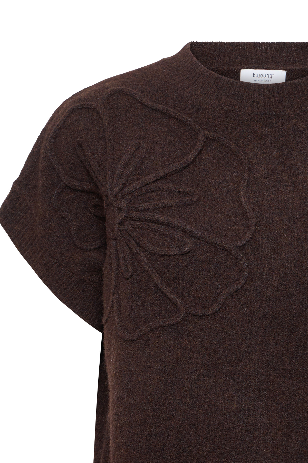 Pull b young omea sans manches marron 9137 (3)