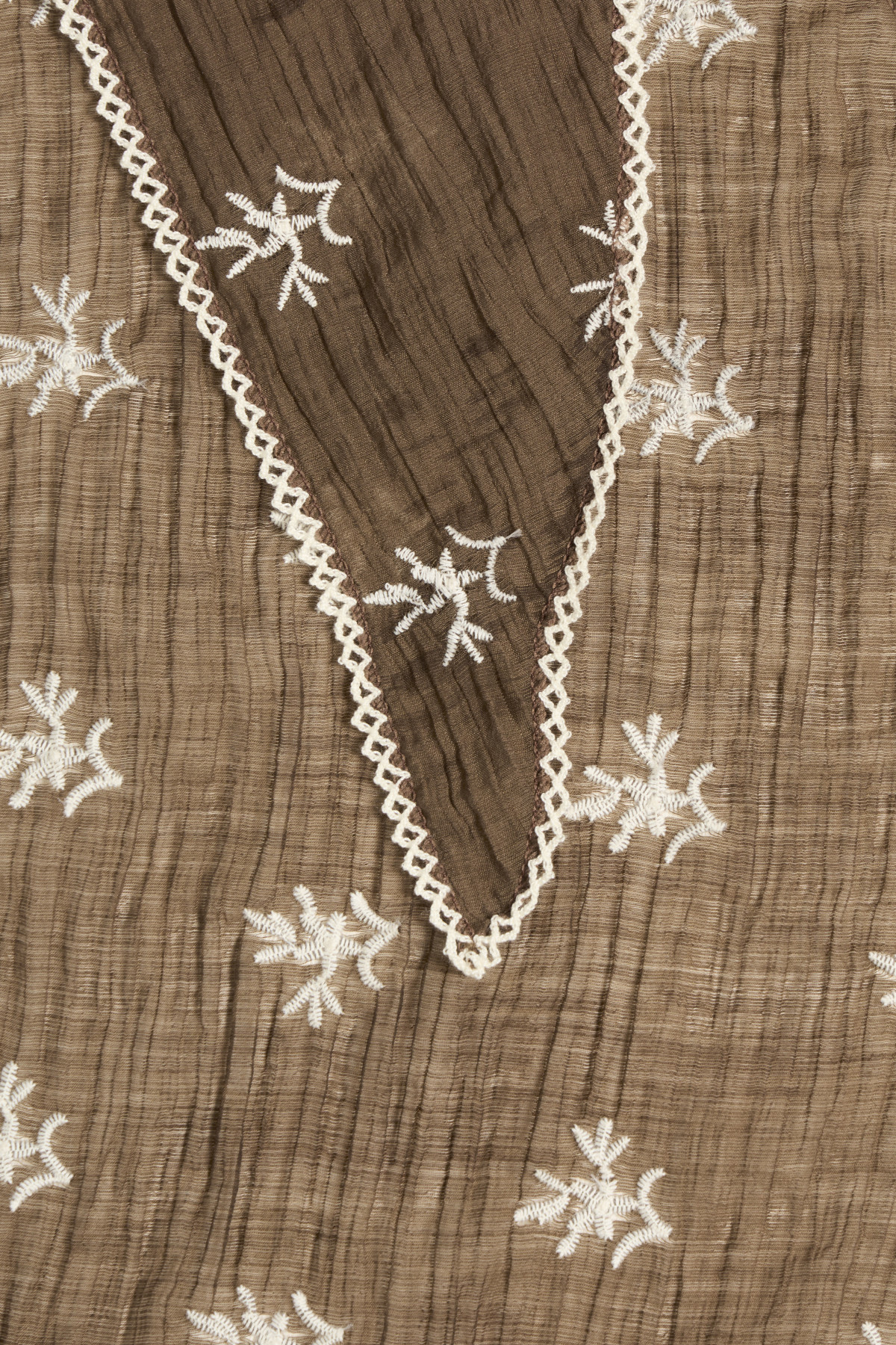 Foulard triangle wikolia b young marron broderie 9289 (3)