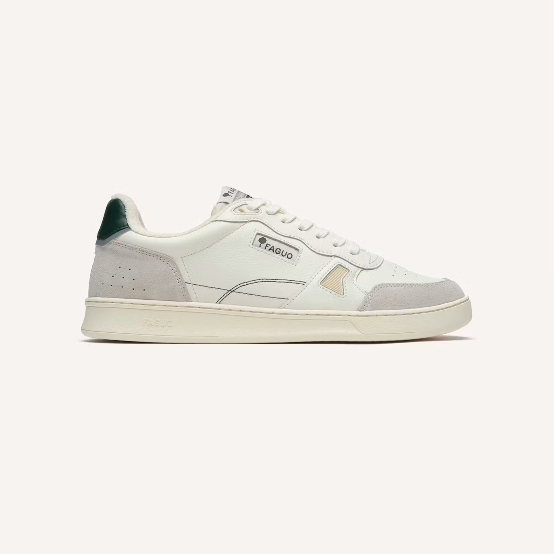 faguo basket commute blanc patch vert (1)