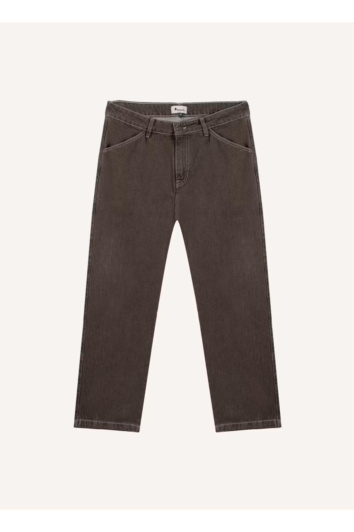 faguo pantalon denim loose mauve (1)