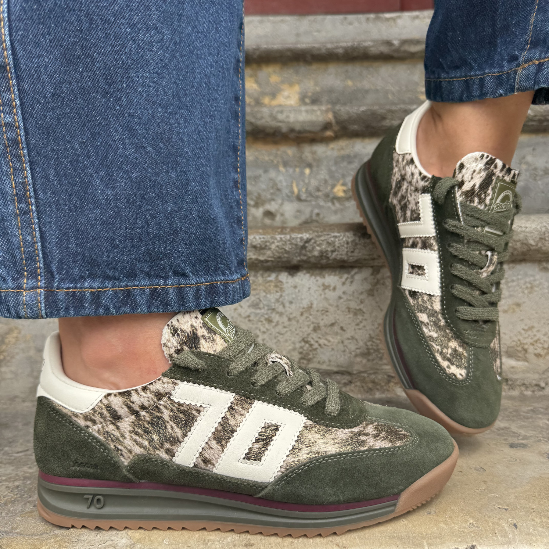 BACK 70 BASKETS JOGGER P101 FOREST/BUTTER (3)