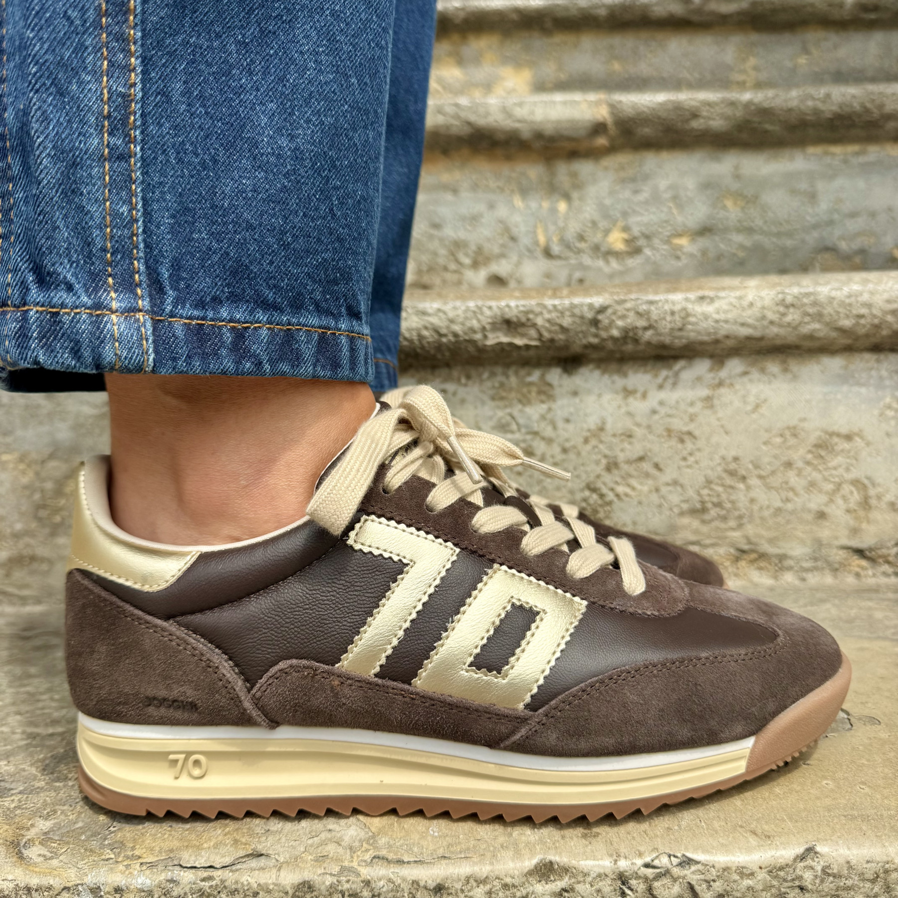BACK 70 BASKETS JOGGER N02 COFFEE/GOLD (1)