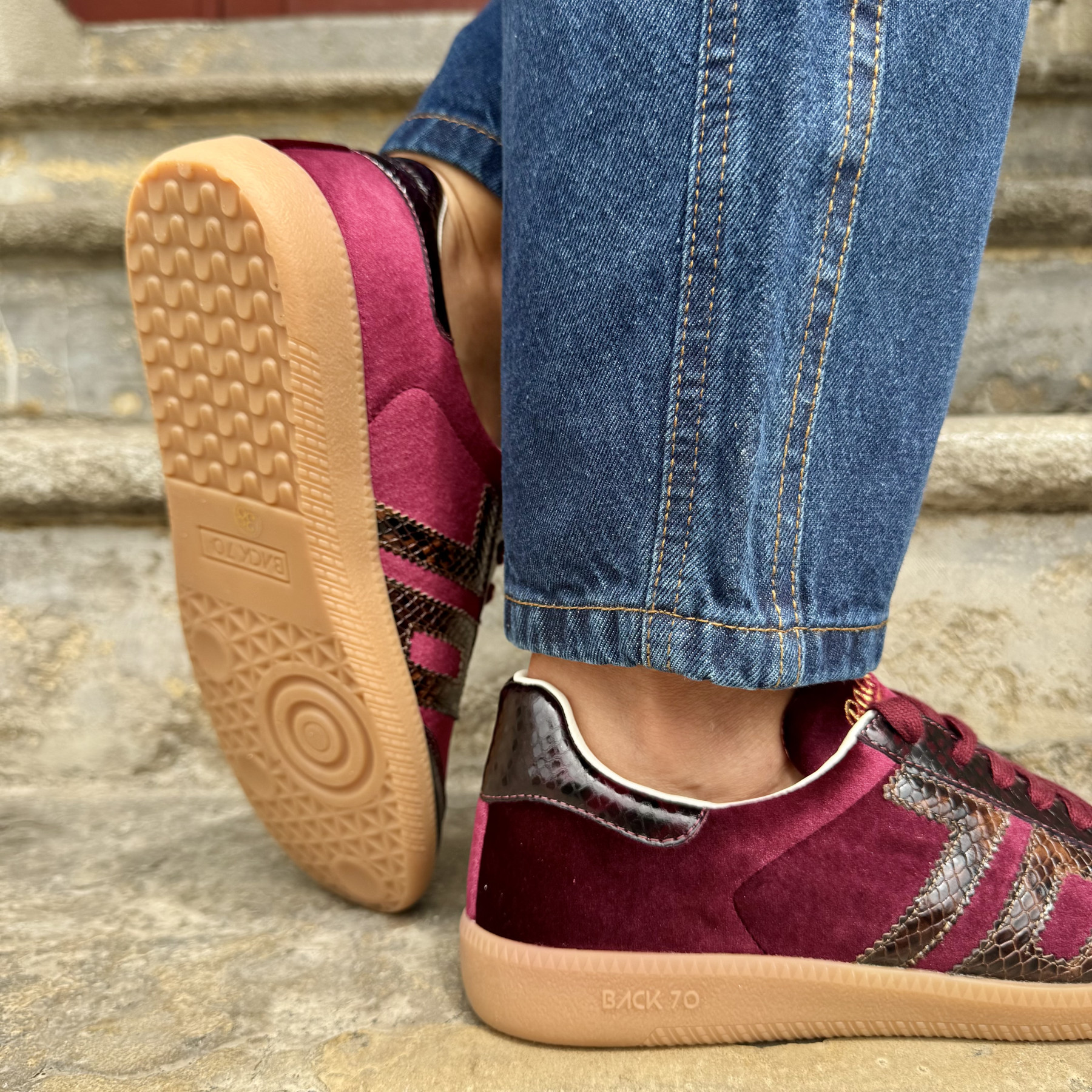 BACK 70 BASKETS CLOUD V103 VELVET WINE/SNAKE  (4)