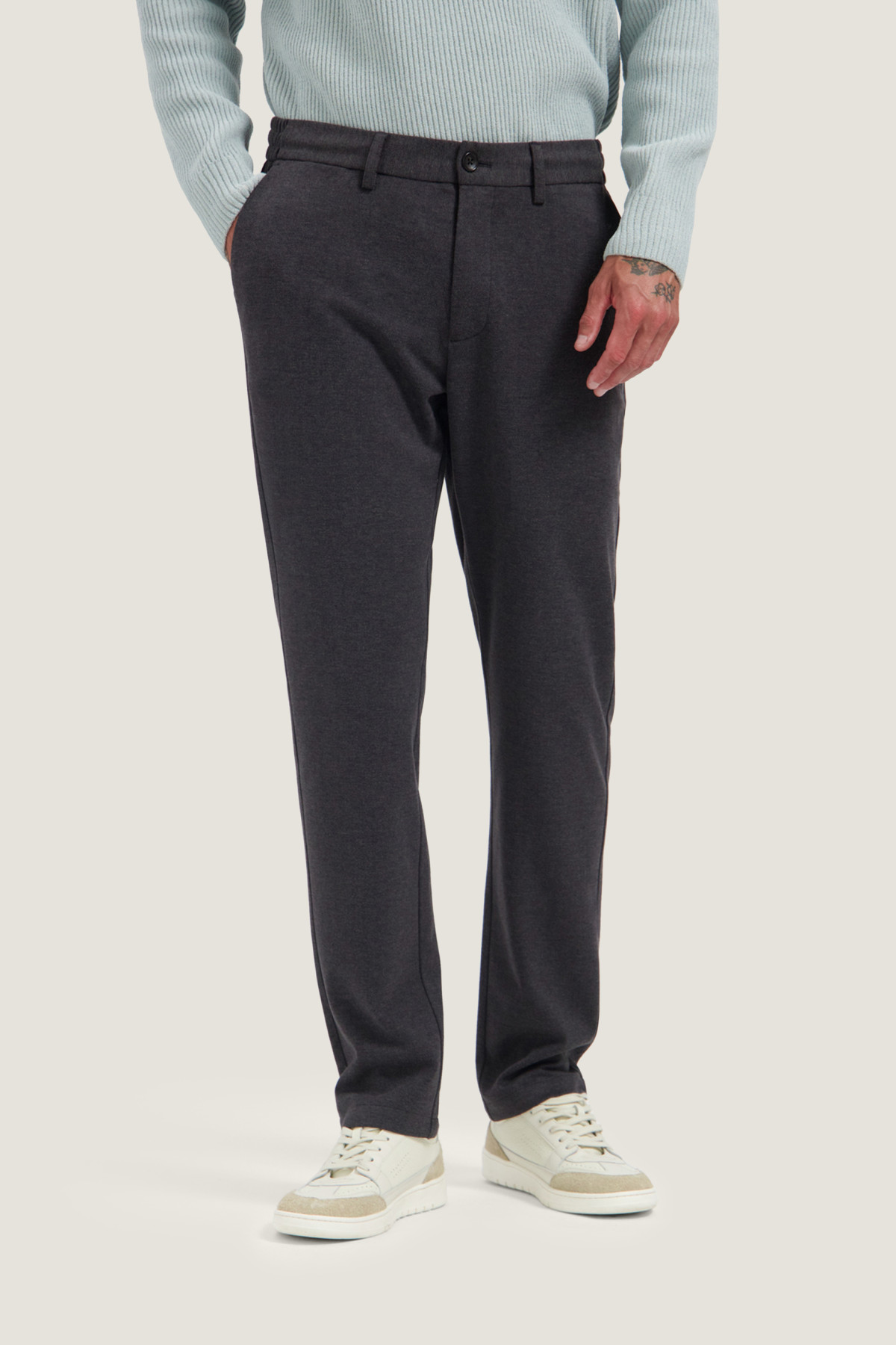 dstrezzed pantalon marlon herringbone marron (1)