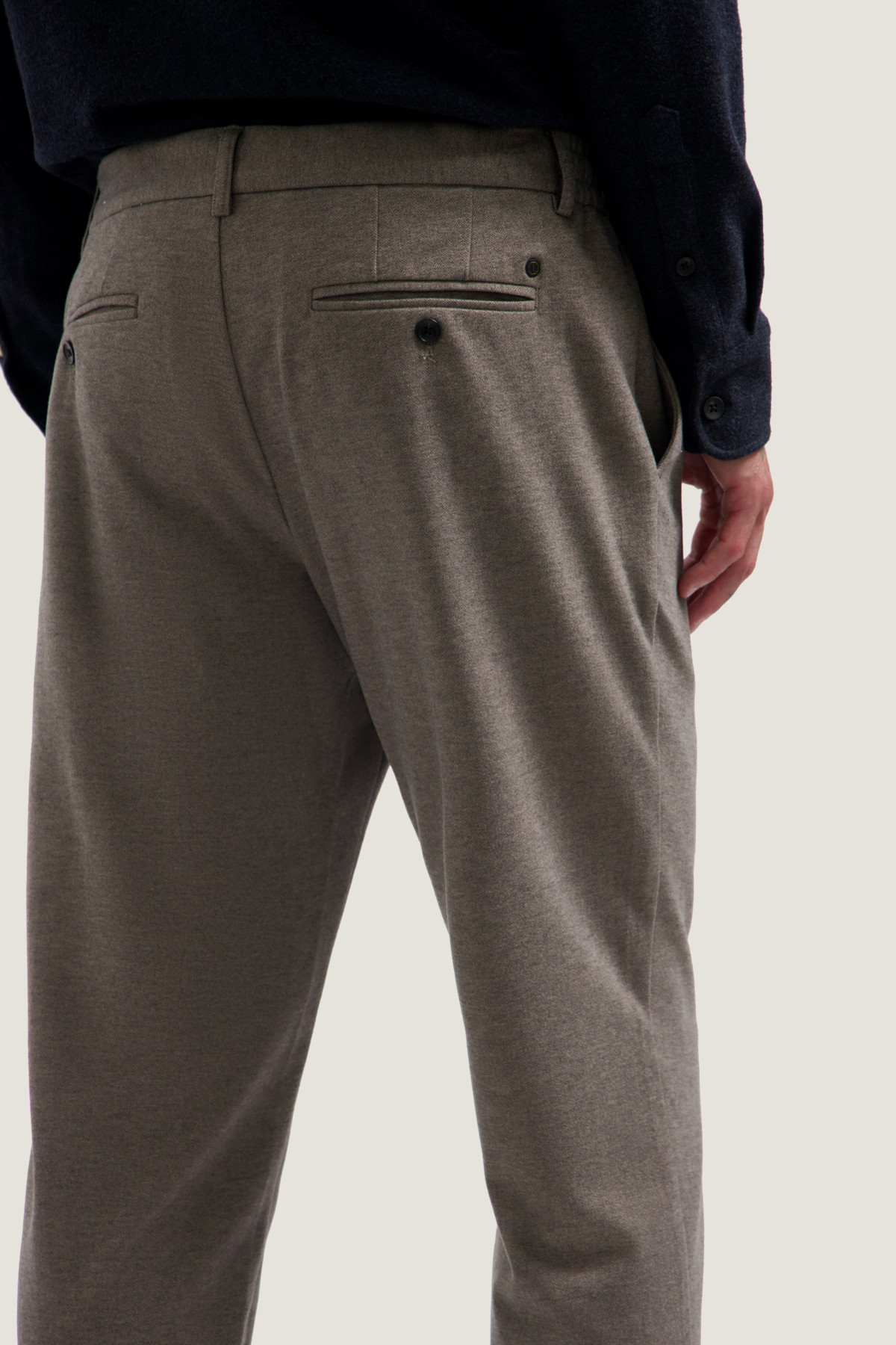 dstrezzed pantalon marlon herringbone beige (5)