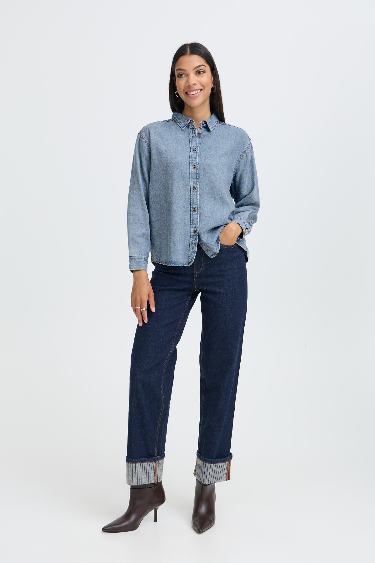 CHEMISE EN JEANS B YOUNG LEVENA 20819352 (2)