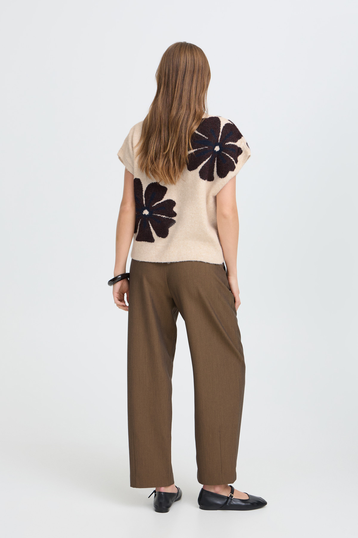 B YOUNG PULL OMEA BEIGE ET MARRON 20819169  (4)
