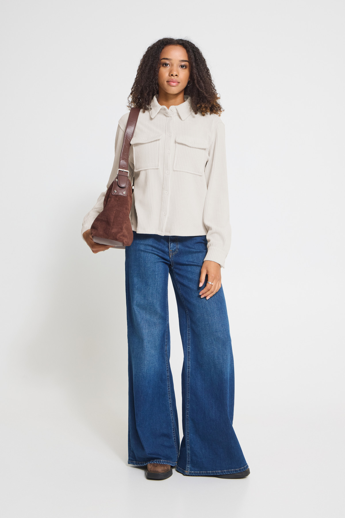 ICHI VESTE VELOURS ECRU  TAMARY 20126273 (5)