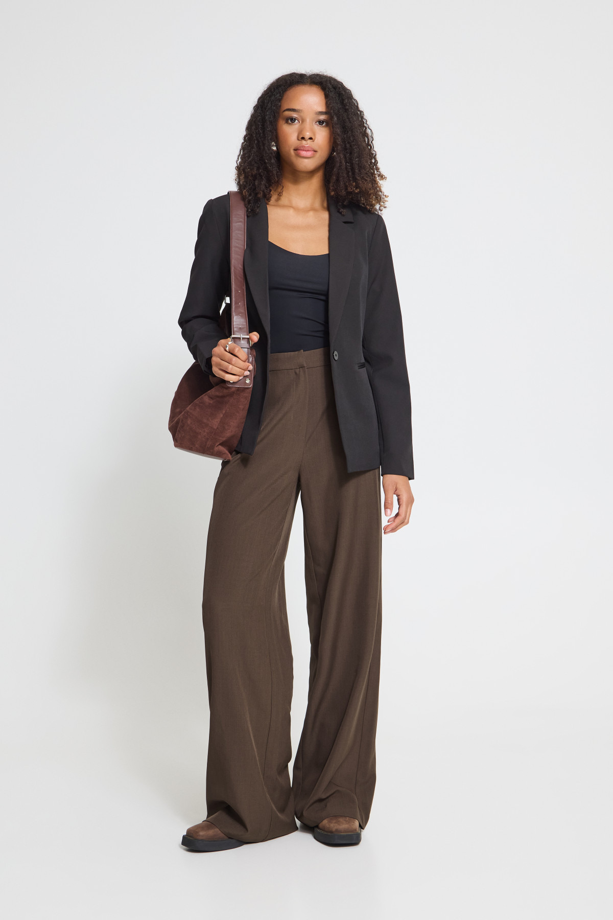 PANTALON ICHI FAVA WIDE FLUIDE 20125679 (1)