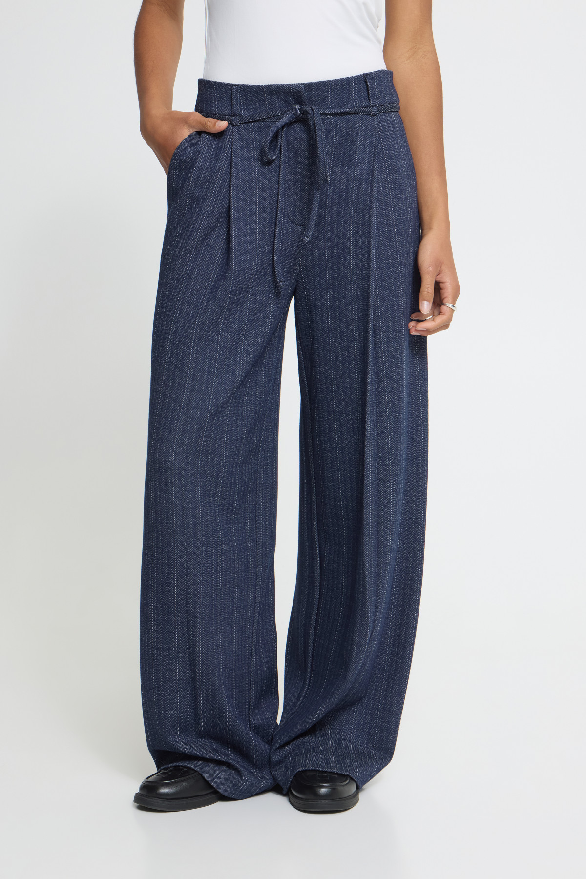 PANTALON ICHI A RAYURES KATE PINELLE 6820 (1)