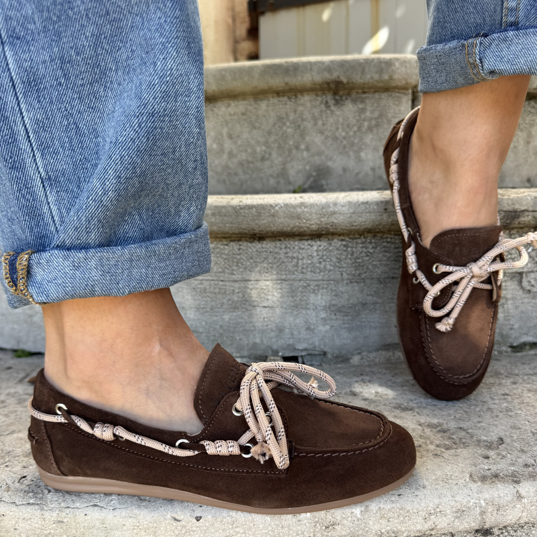 pavement mocassin pamarin bold lace brown  (3)