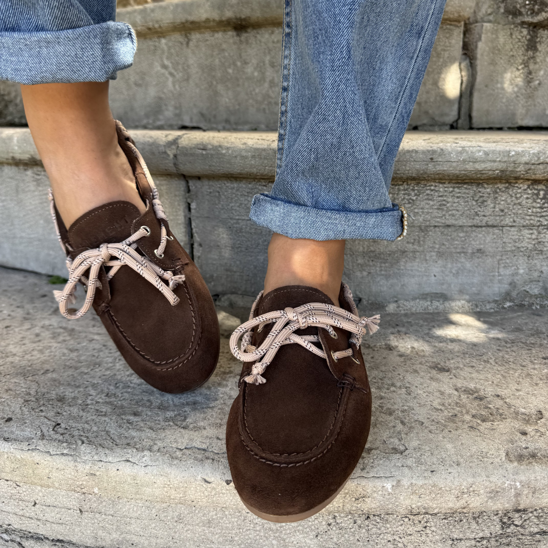 pavement mocassin pamarin bold lace brown  (4)