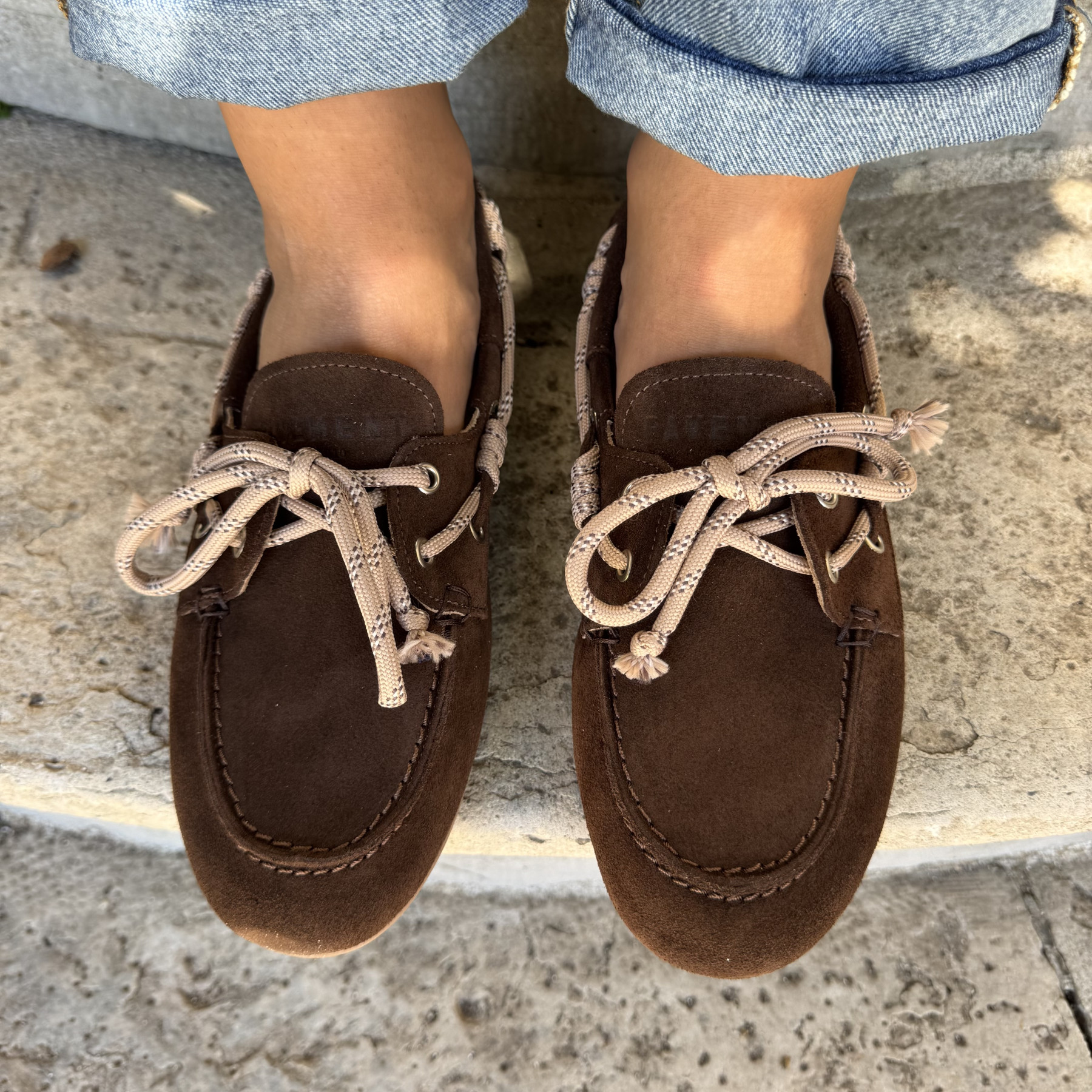 pavement mocassin pamarin bold lace brown  (5)
