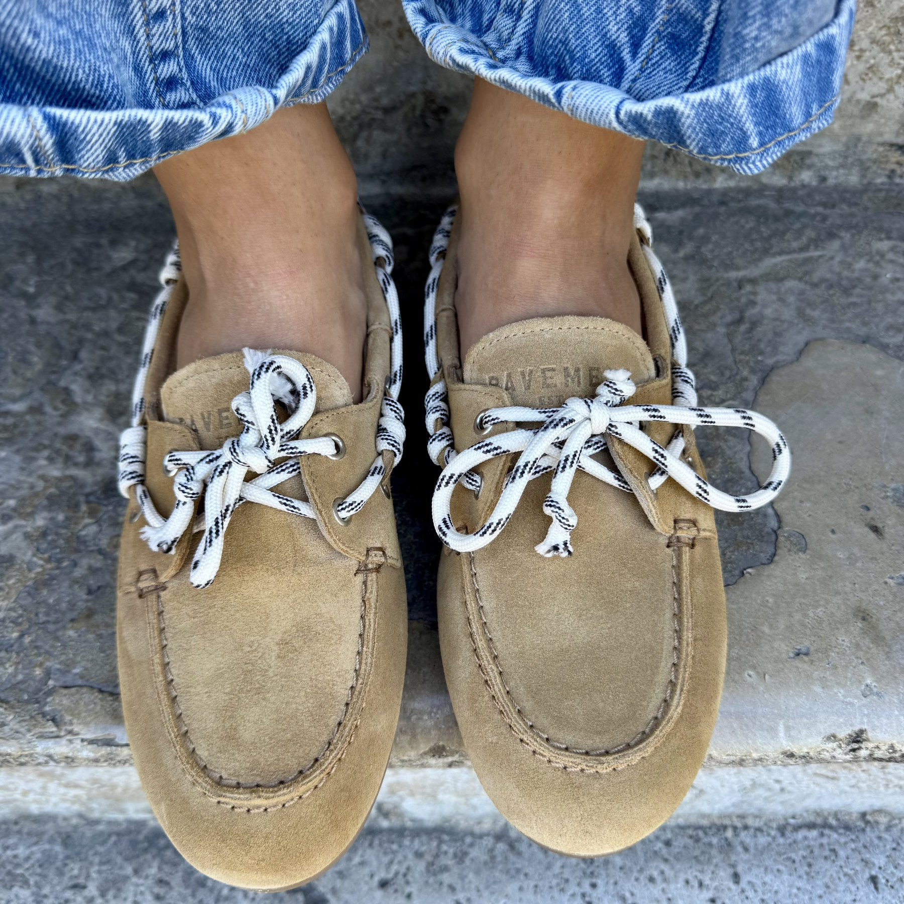 pavement mocassin pamarin bold lace tan  (4)