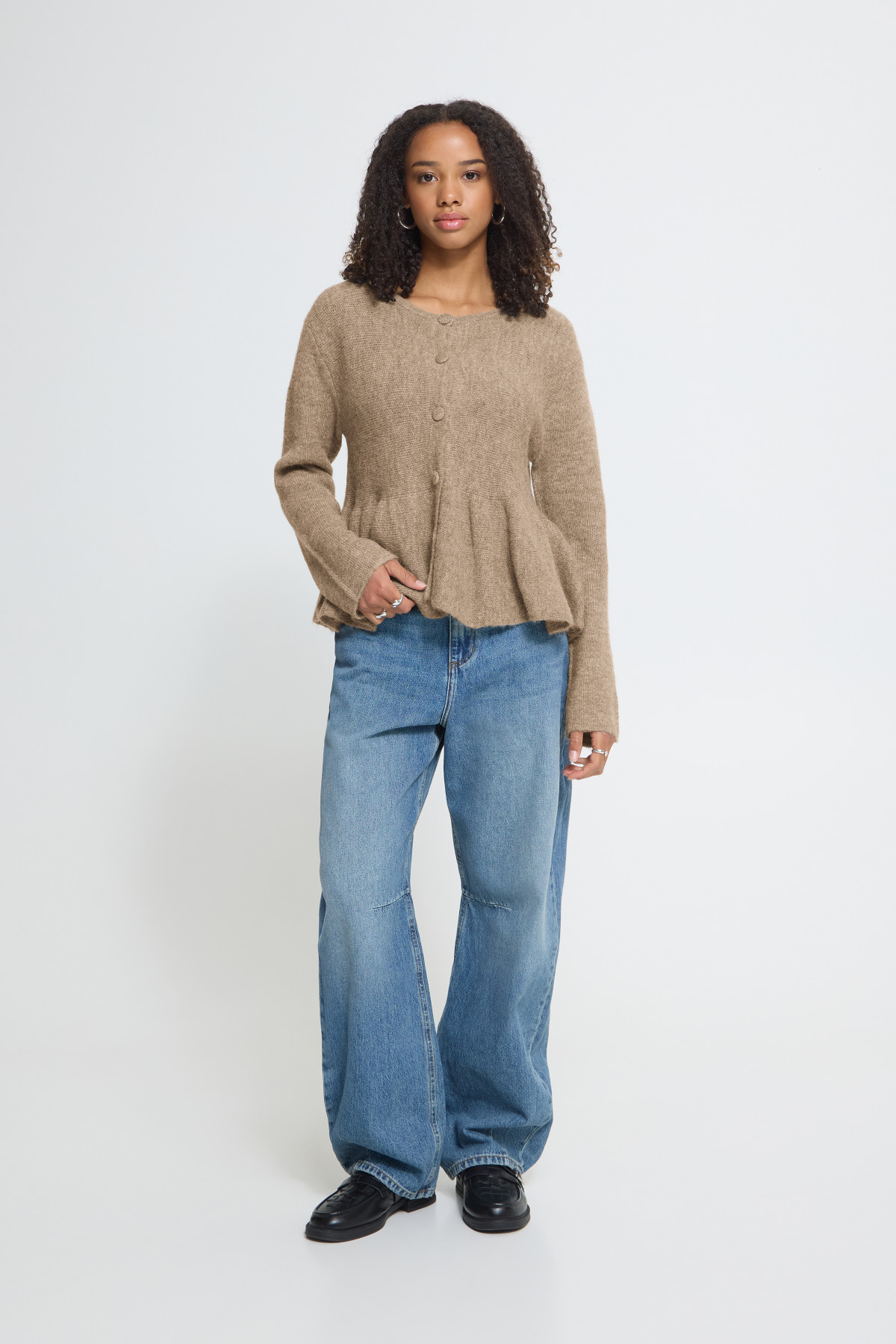 ICHI GILET KAMARA 20126221 BEIGE (2)