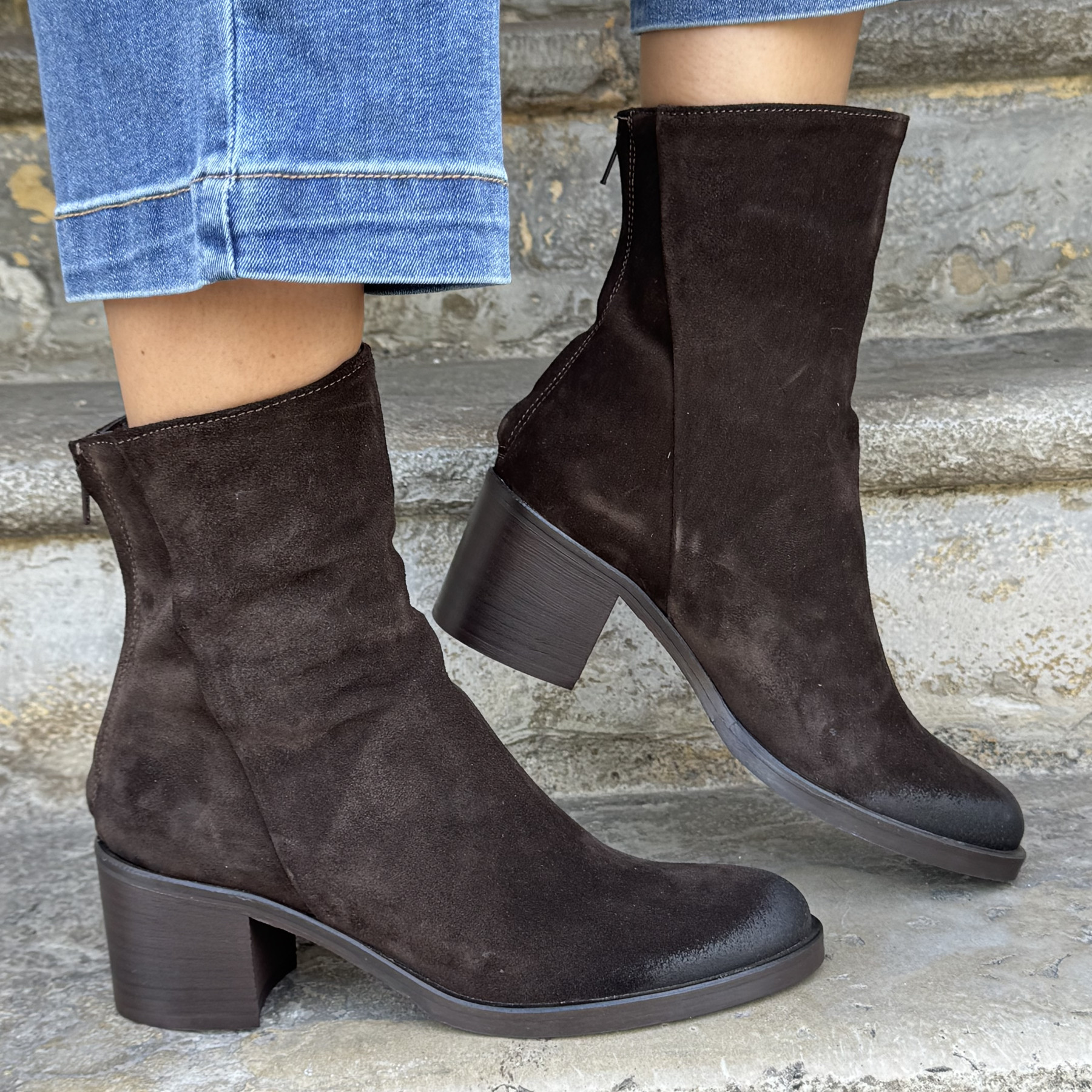 Bottines semerdjian coc2 camoscio moro (4)